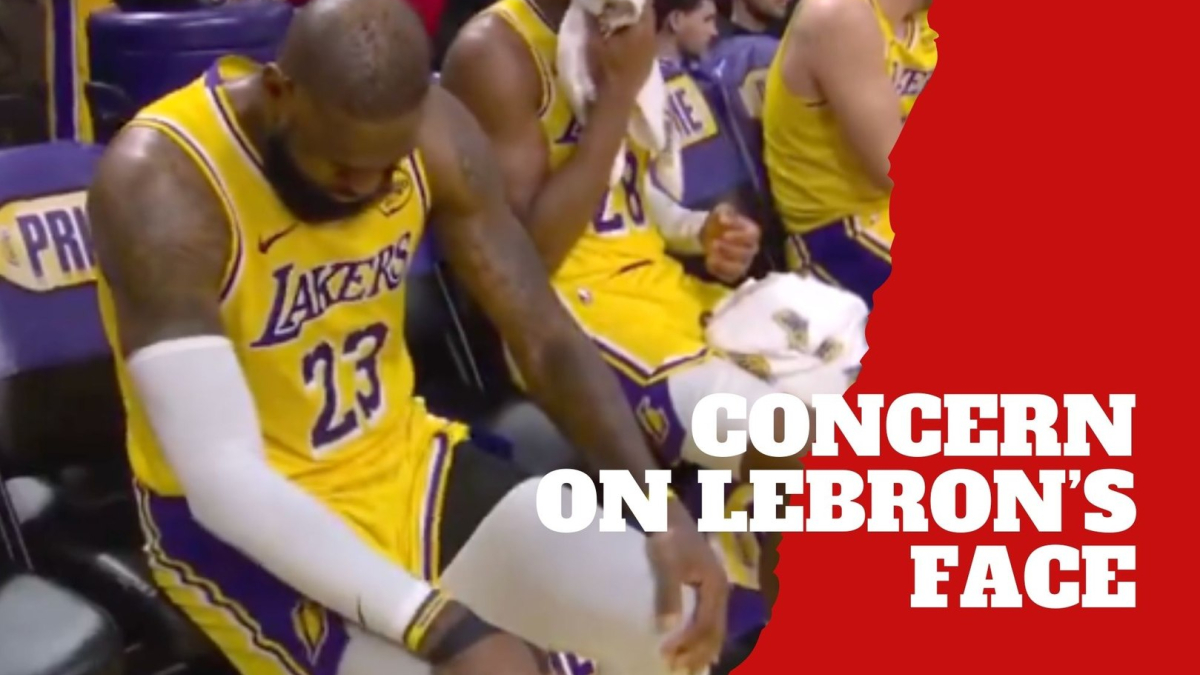 LeBron James' reaction on the bench raises concern among fans who fear for his immediate future LeBron James' reaction on the bench raises concern among fans who fear for his immediate future