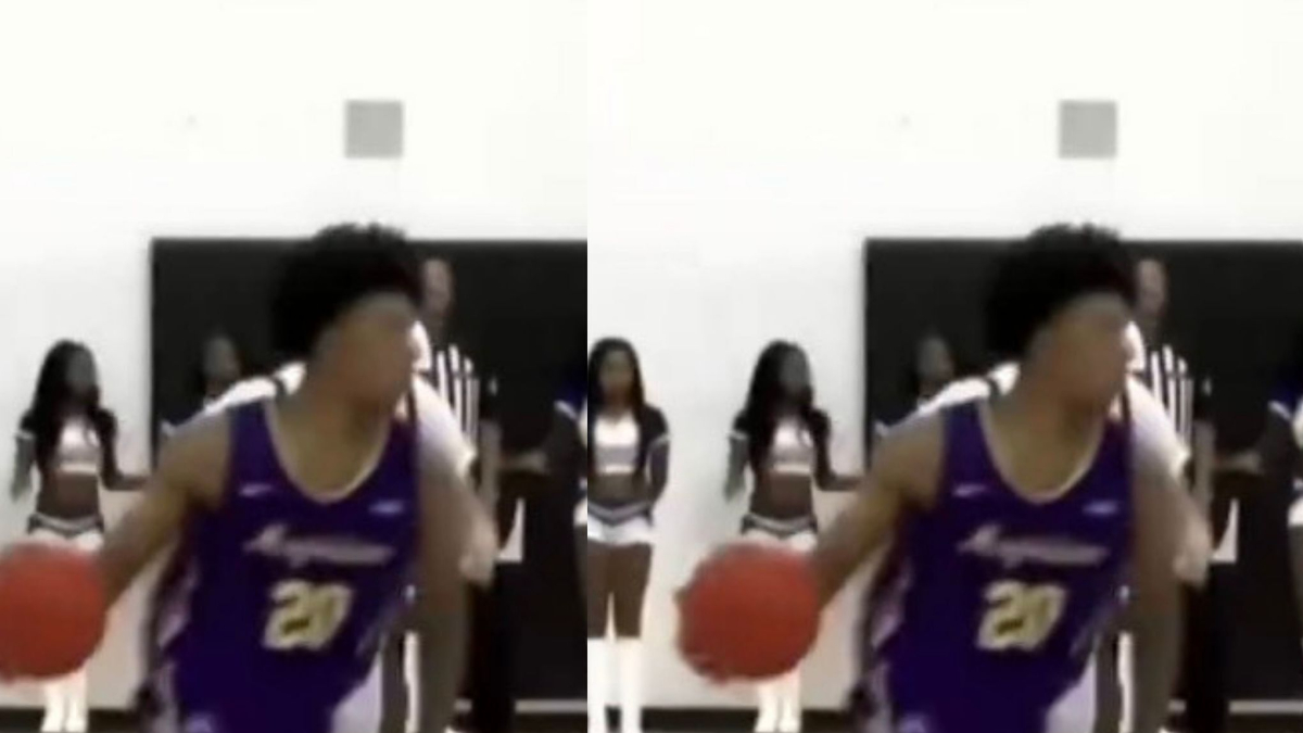 College basketball player tries to impress with a dunk and surprises ...