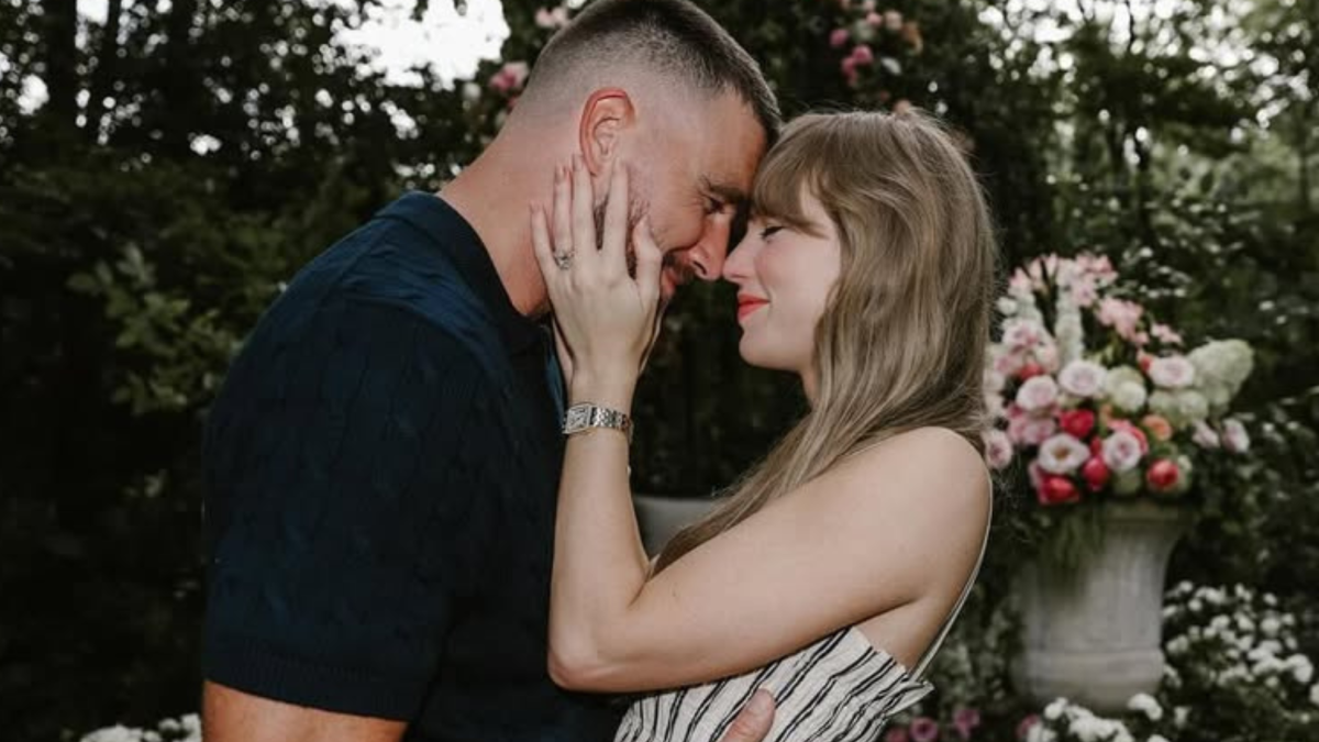 Taylor Swift and Travis Kelce as reports discuss a possible multi-stop honeymoon