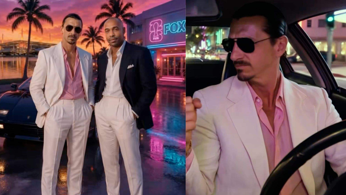 Zlatan Ibrahimovic and Thierry Henry bring ‘Miami Vice’ back to life in AI-powered World Cup tribute