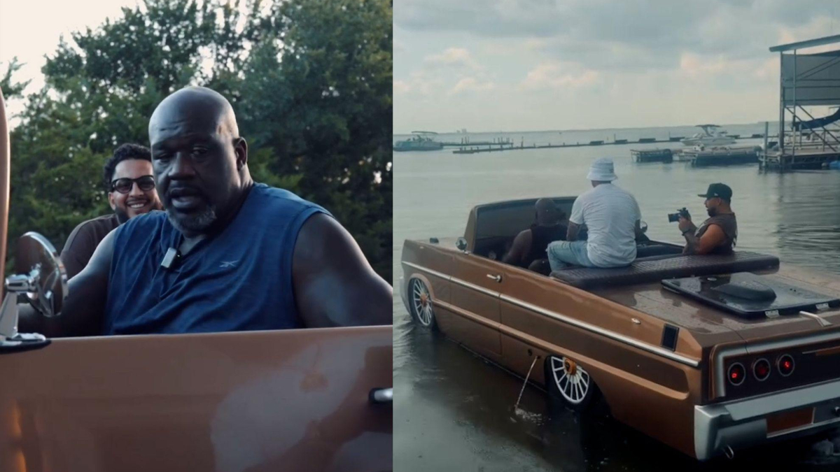 How much does the spectacular, fully customized 1964 Chevy Impala speedboat that Shaq bought cost?