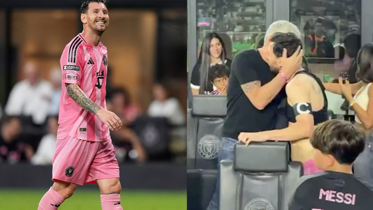The last time Jorge Messi watched Lionel Messi throw his jersey to his mom