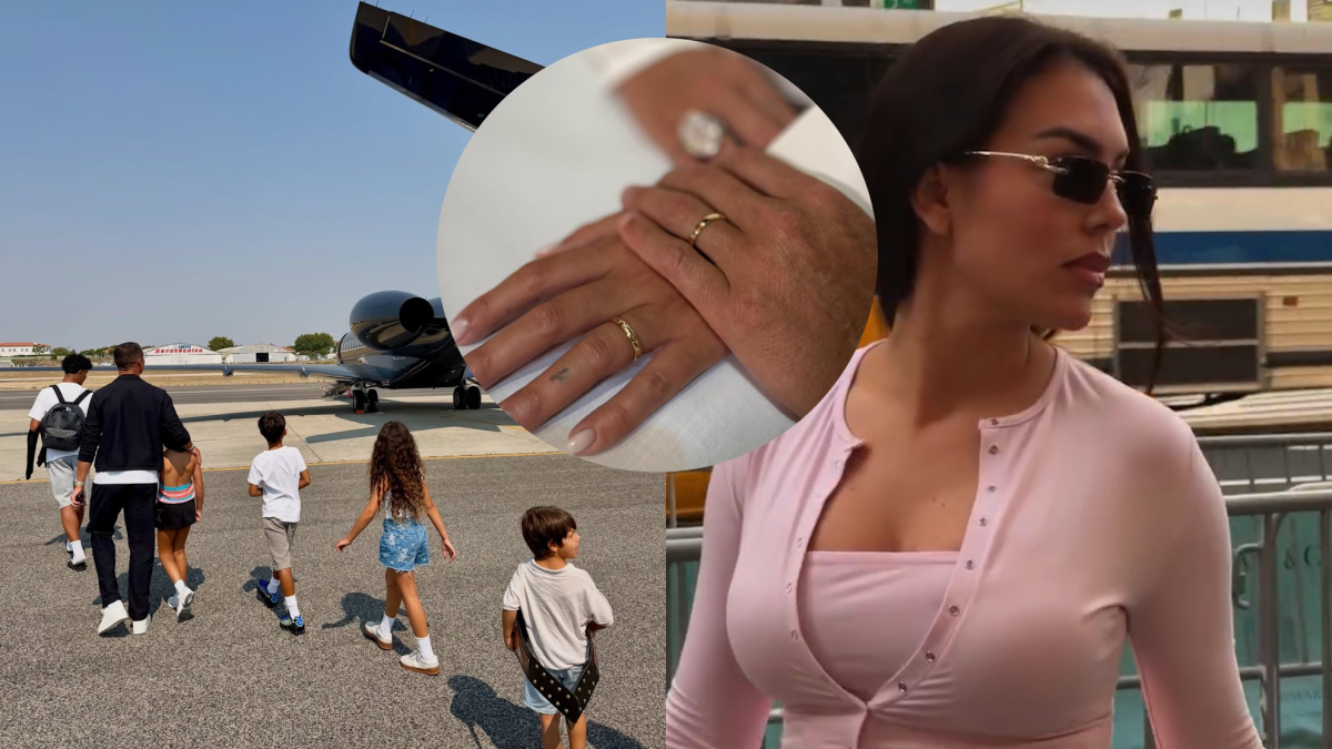 Caught on camera! Cristiano Ronaldo and Georgina Rodríguez spotted on first getaway since secret wedding