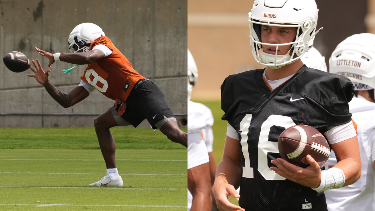 Is Arch Manning being exposed by Cam Coleman's one-handed catches at Texas Longhorns practices?
