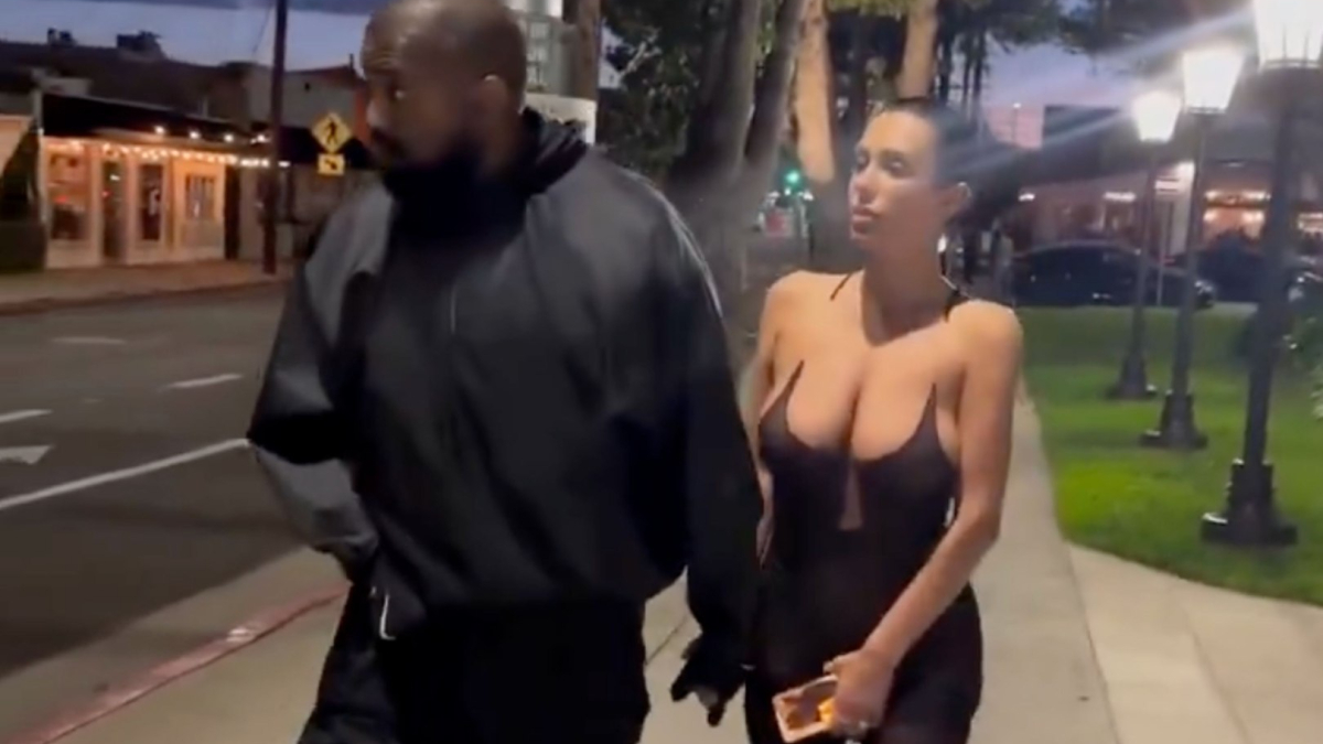 Bianca Censori draws Kim Kardashian comparisons after posing in tiny gold bikini