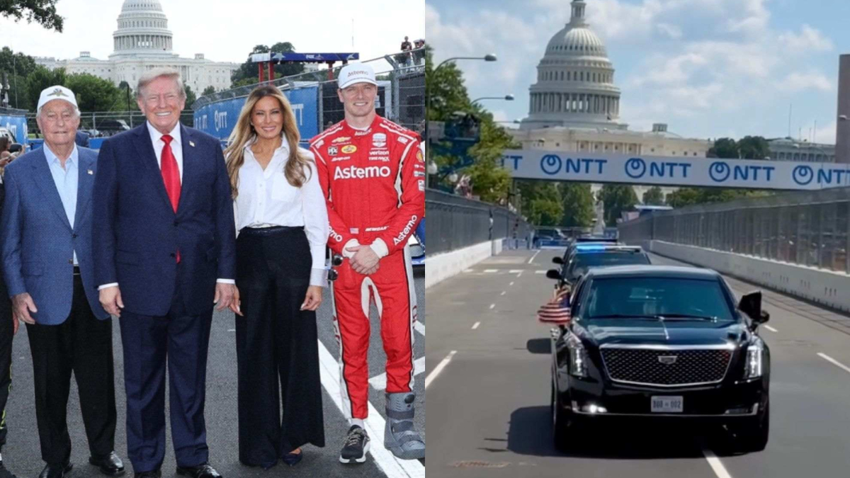 Trump and Melania take ‘Lap of Honor’ in The Beast before Freedom 250 Grand Prix