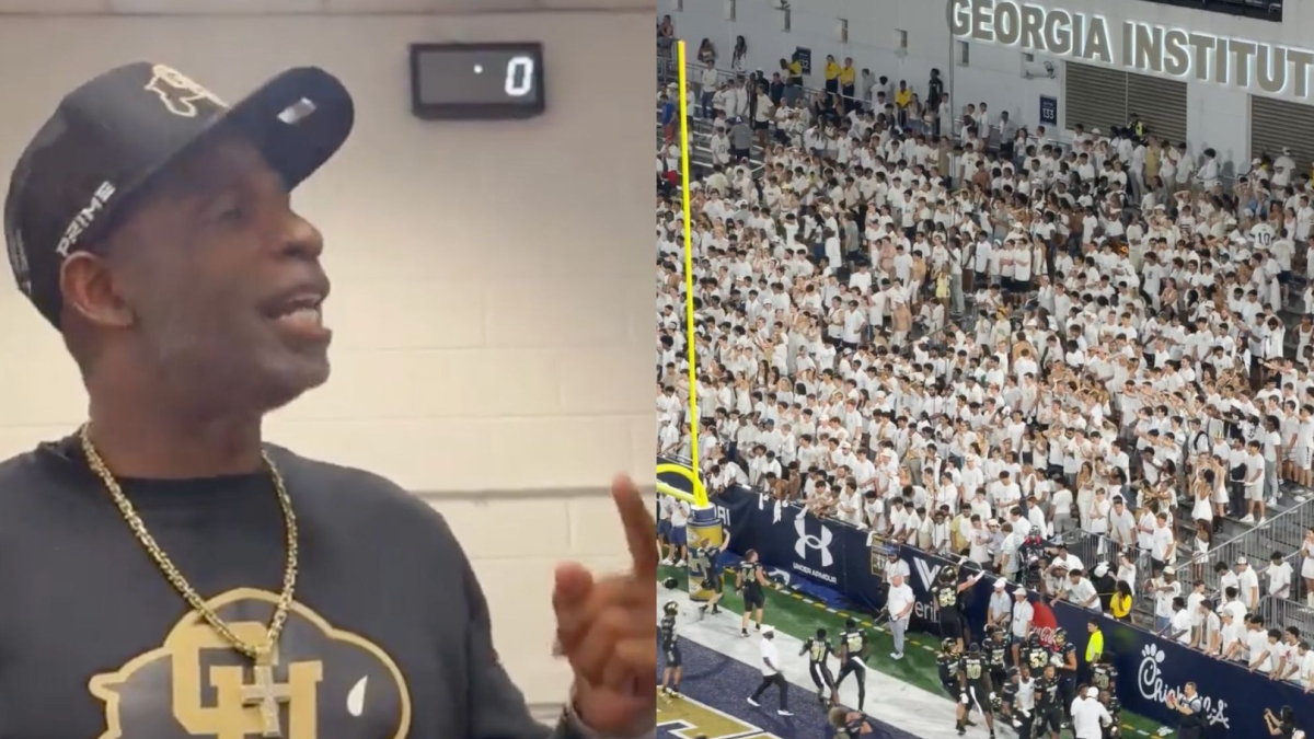 Coach Prime predicts Colorado win before Boo Carter silences Georgia Tech with last-second block