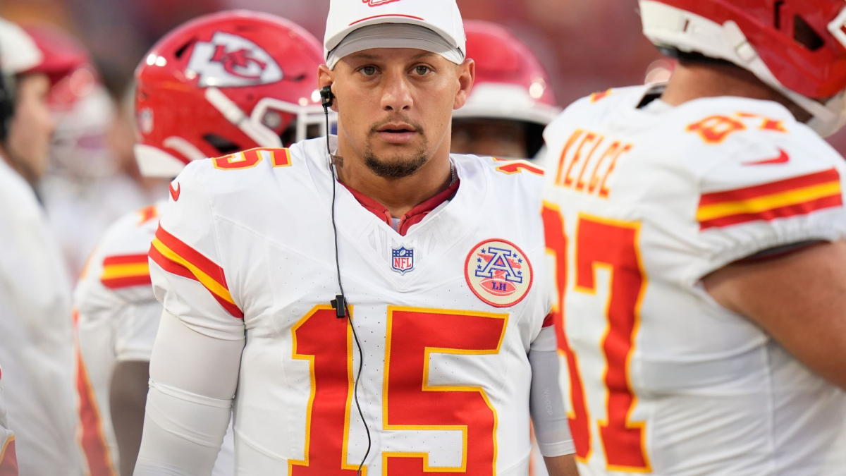 Patrick Mahomes’ backyard football field has an unexpected opponent and Brittany is showing the damage