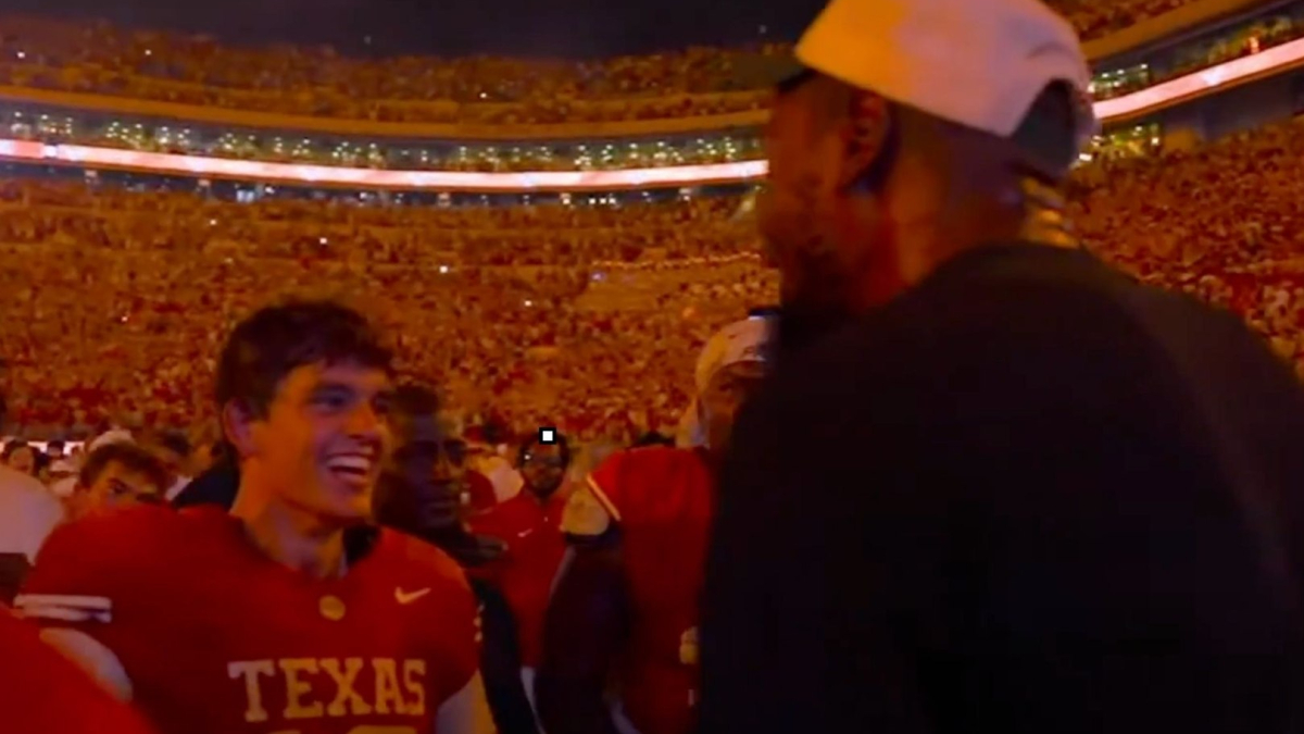Kevin Durant celebrates Arch Manning after Texas’ stunning comeback against Ohio State