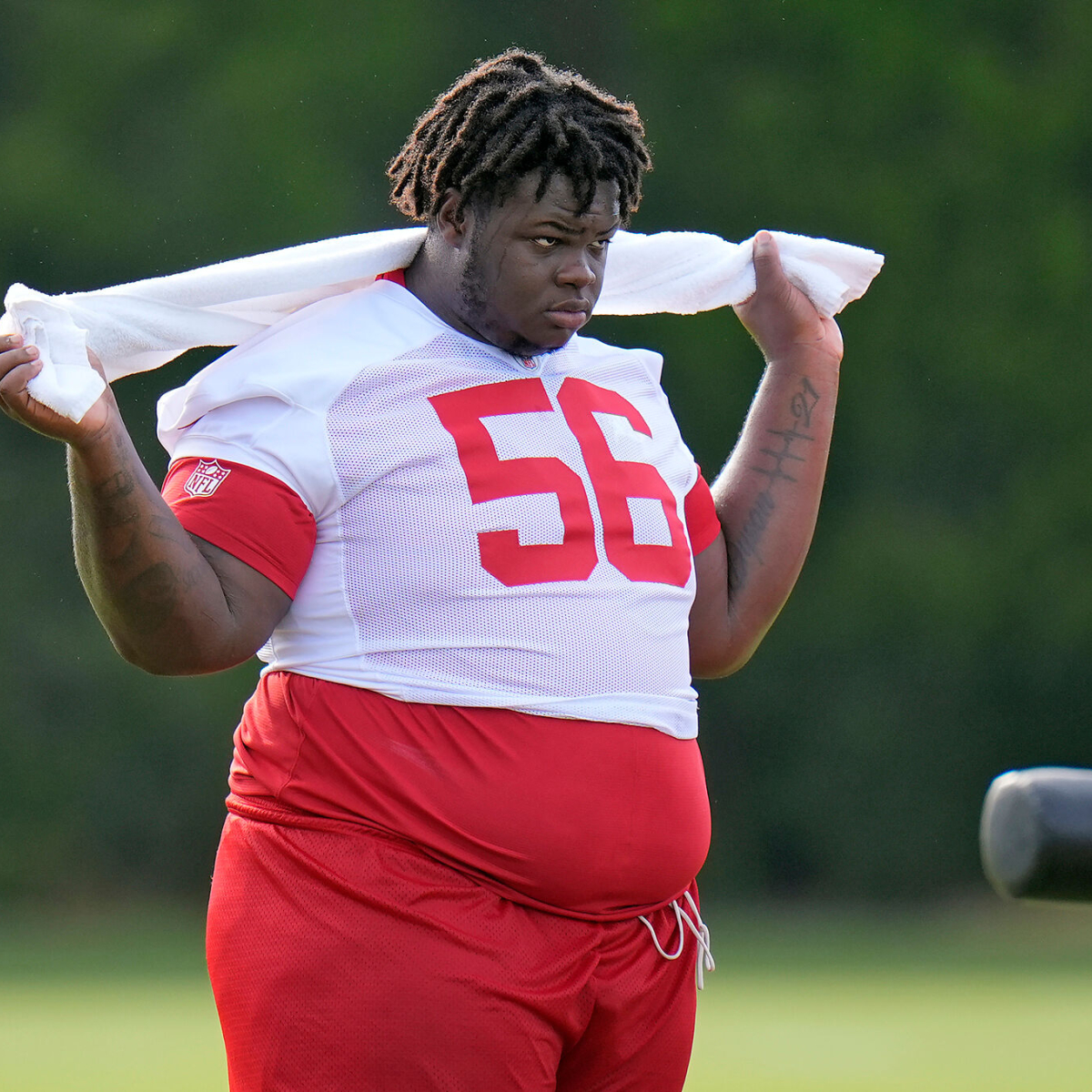 Desmond Watson sidelined by the Buccaneers the 430 pound defensive