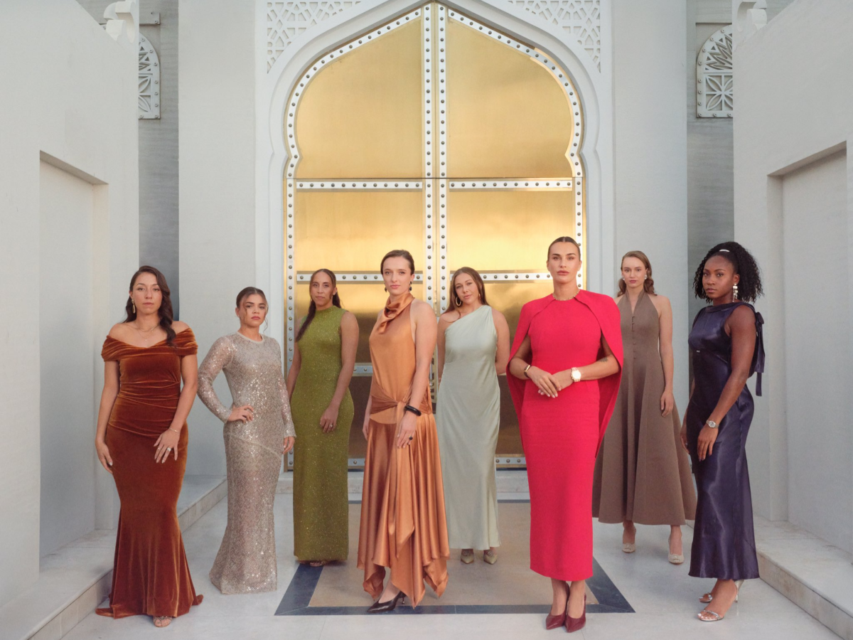 iga swiatek dress designer Iga Swiatek shining bright in red for her latest ad campaign