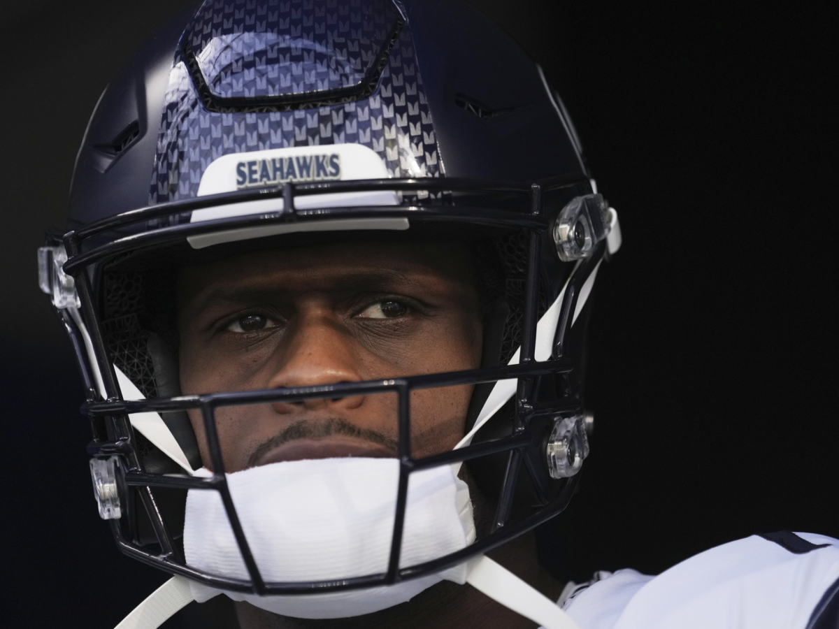 geno smith black lives matter helmet Geno Smith hits back at critics in social media outburst after Raiders QB's  'big bucks' controversy