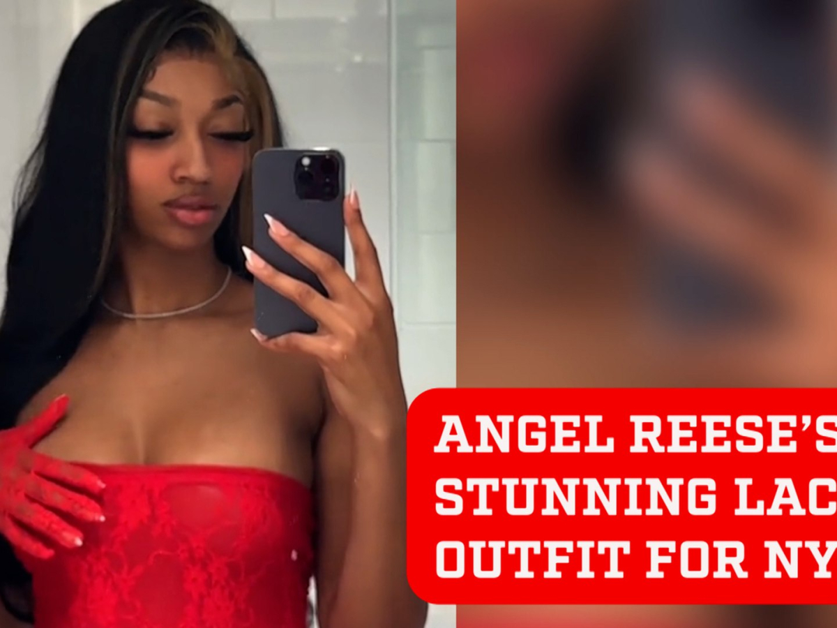Angel Reese's sexy lacey outfit for New Year's eve that has dazzled fans