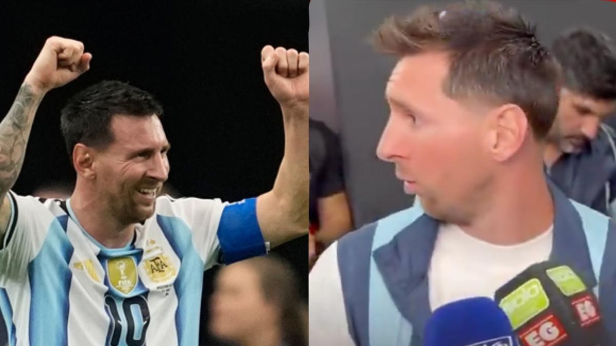 Messi jokes he may never leave mixed zone after Austria match