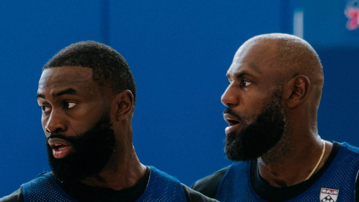 LeBron James tries to create a handshake with Jaylen Brown as fans say they have bigger issues to fix
