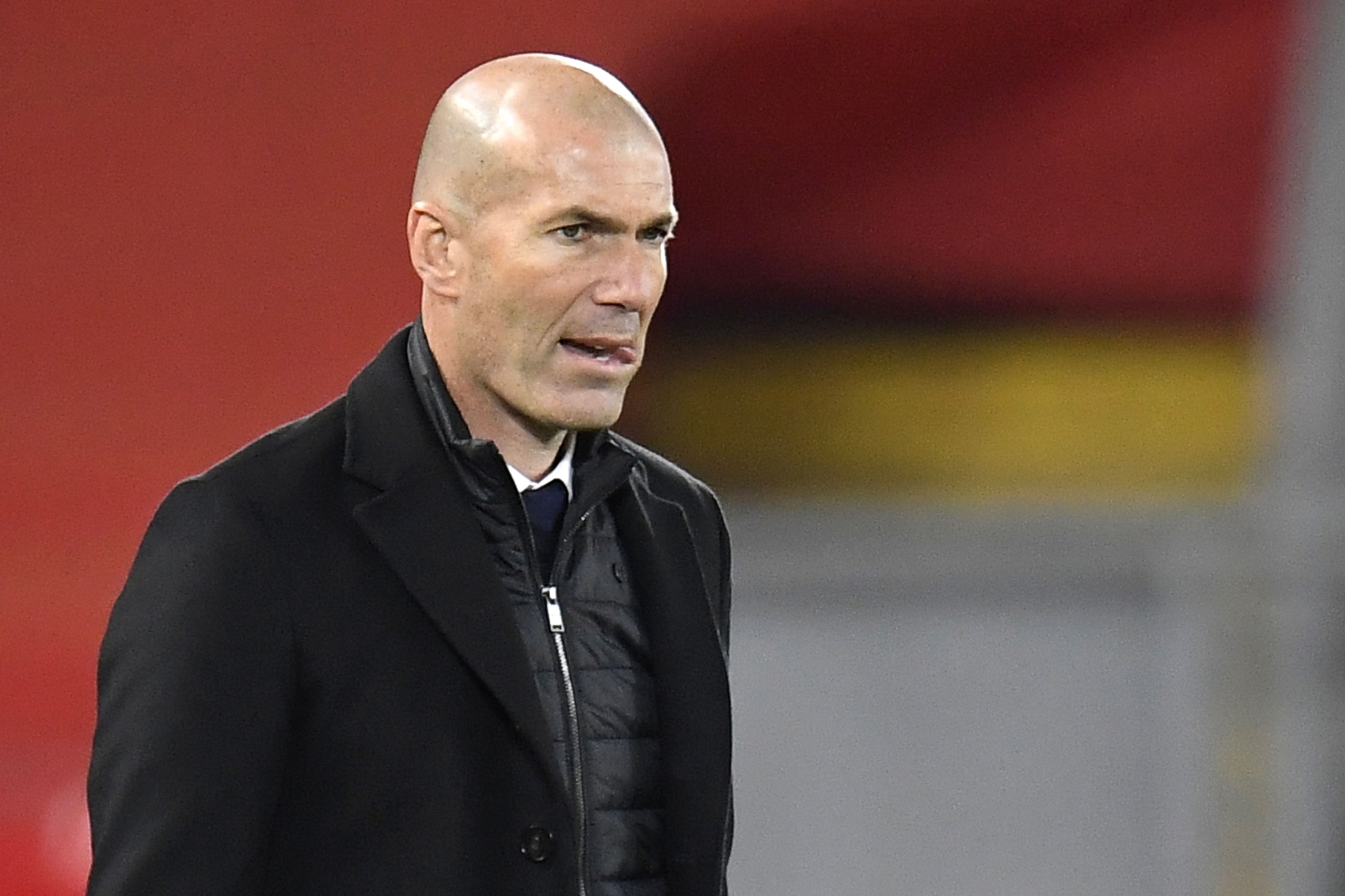Zidane with Real Madrid.