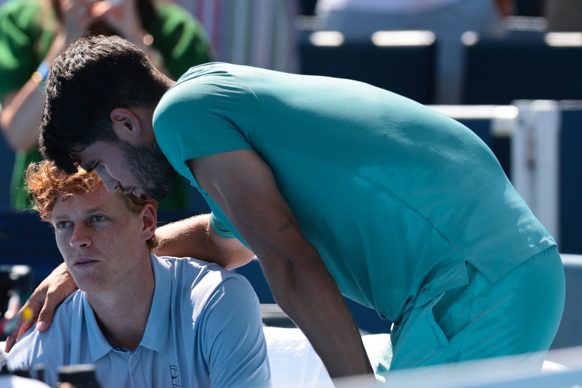Jannik Sinner is overcomed by emotions in Cincinnati final against Carlos Alcaraz