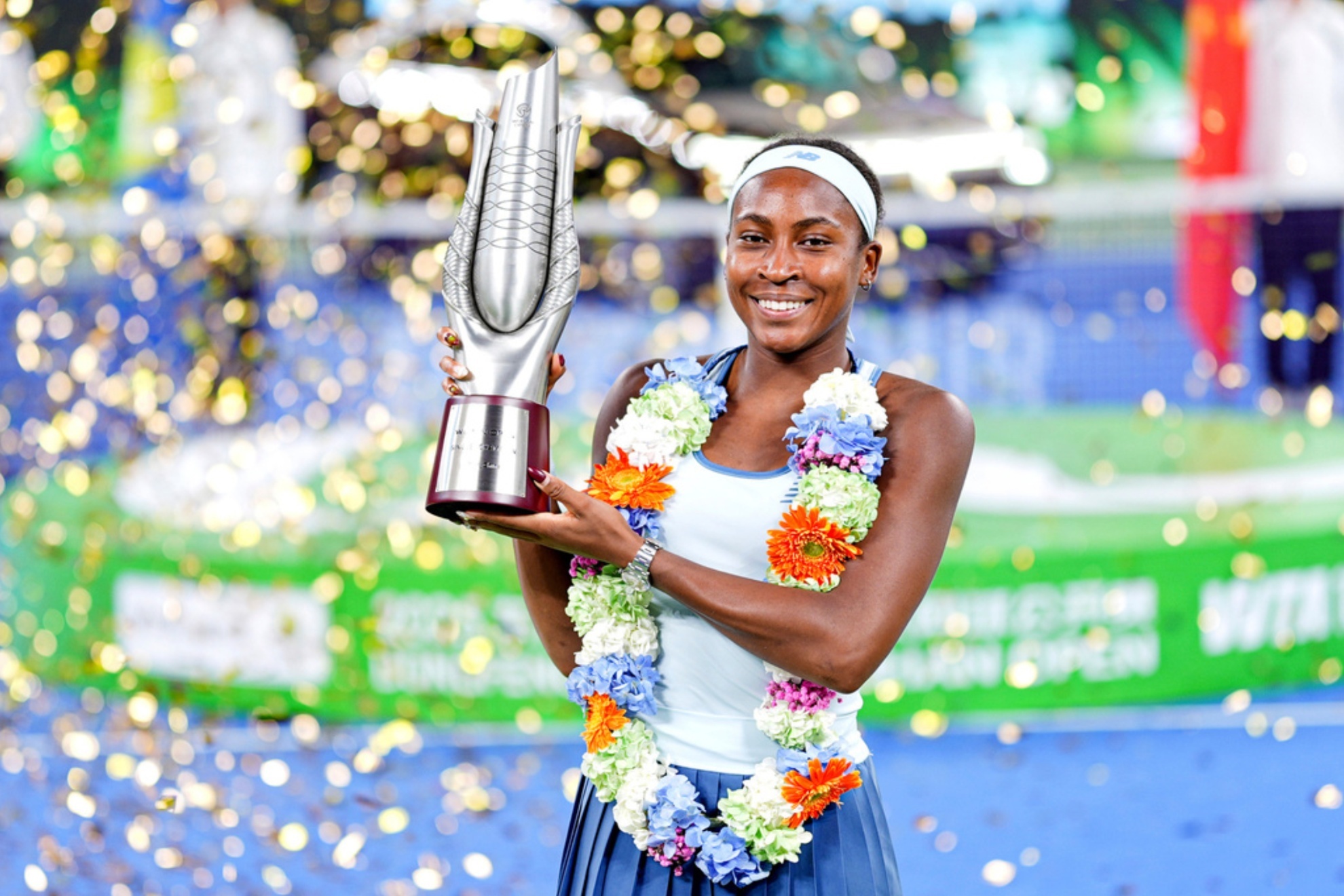 Coco Gauff admitted that she won the trophy in Wuhan thanks to her stubbornness.
