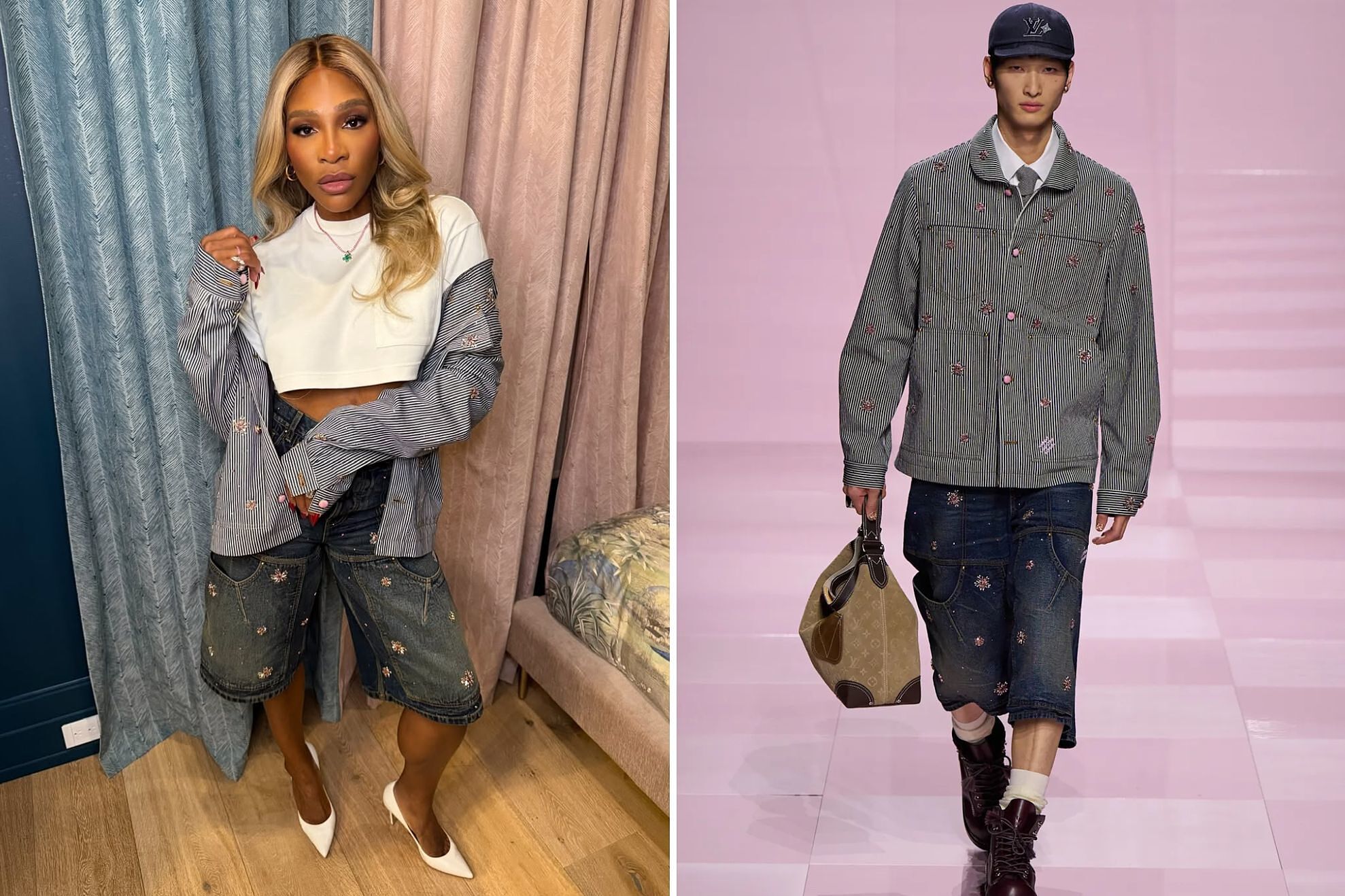 Serena stepped out wearing a look originally designed for the men's line