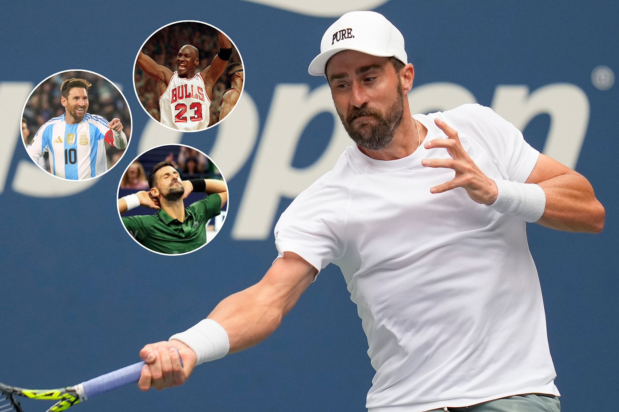 Steve Johnson ignores Leo Messi, Novak Djokovic, and Michael Jordan and chooses the GOAT of sports
