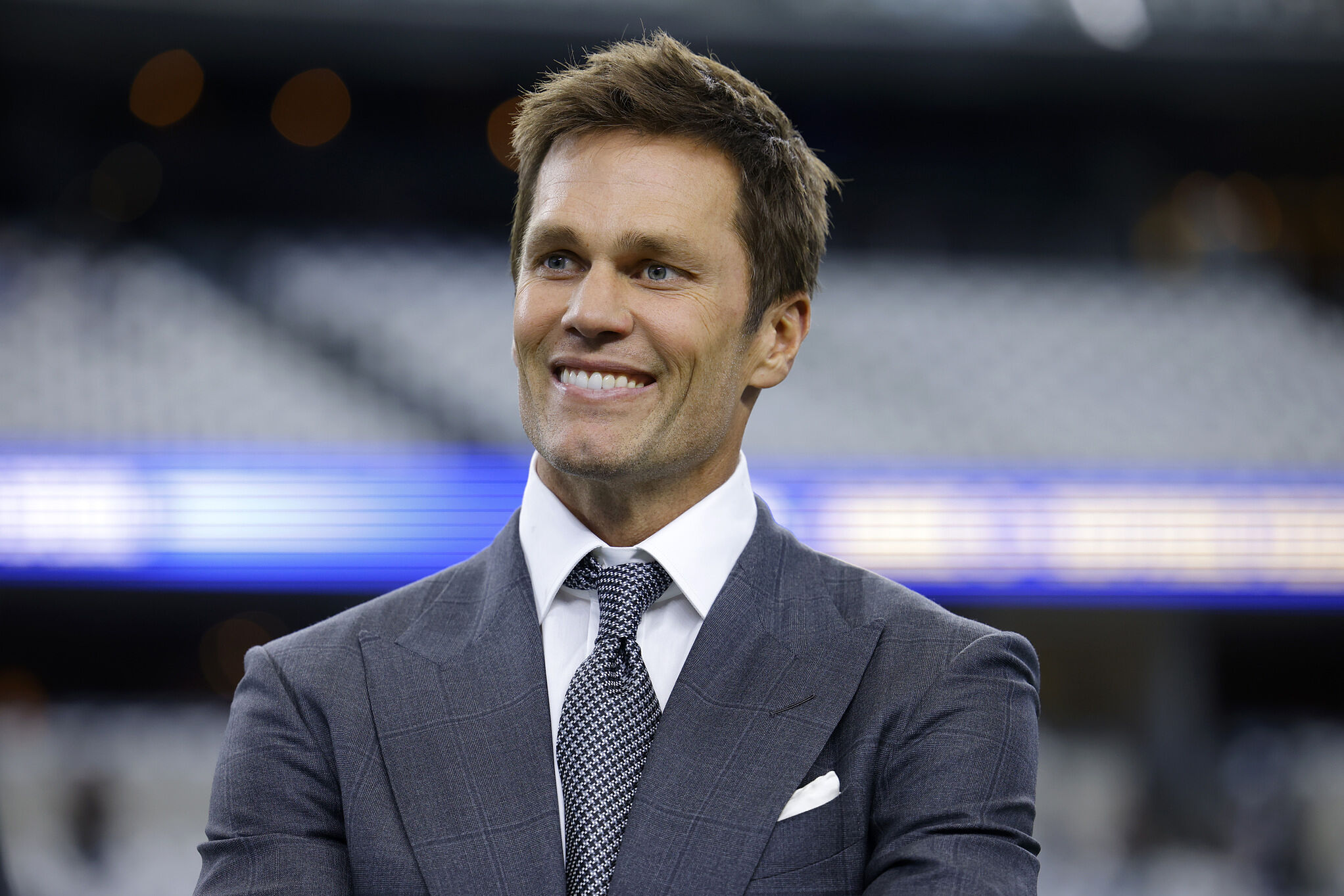 Brady, pitchside.