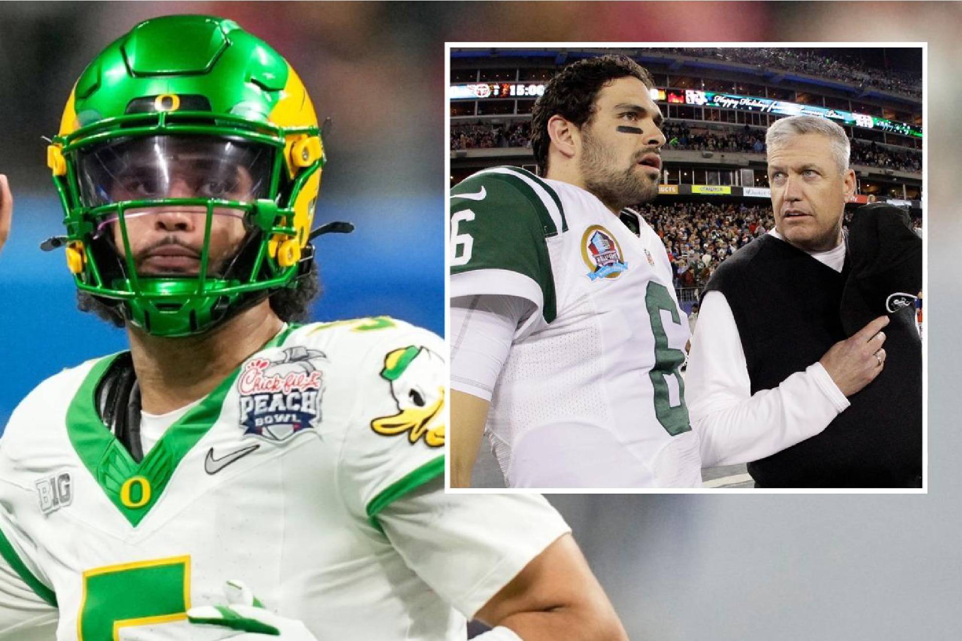 Dante Moore, Rex Ryan & Mark Sanchez
