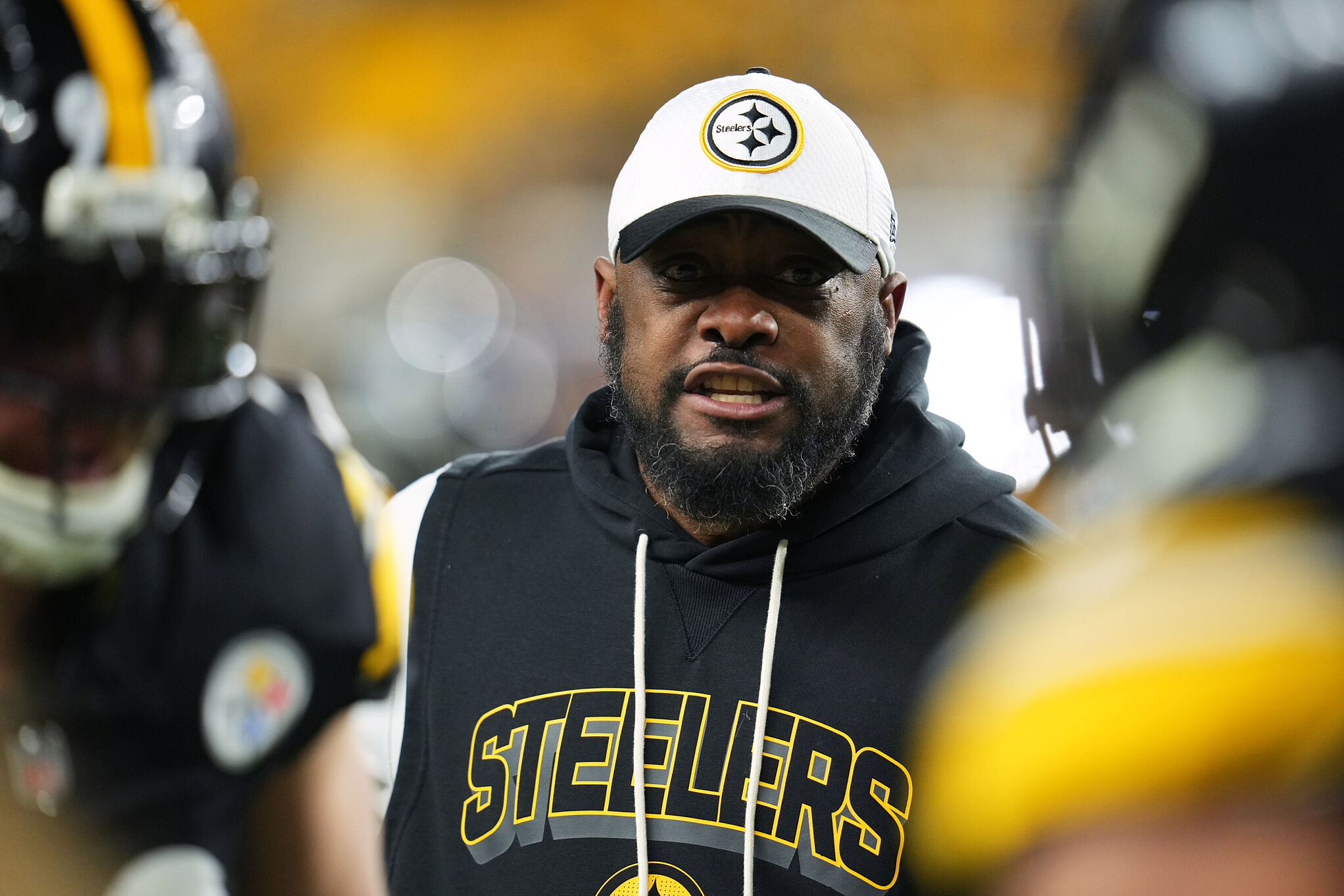 Tomlin with the Steelers.