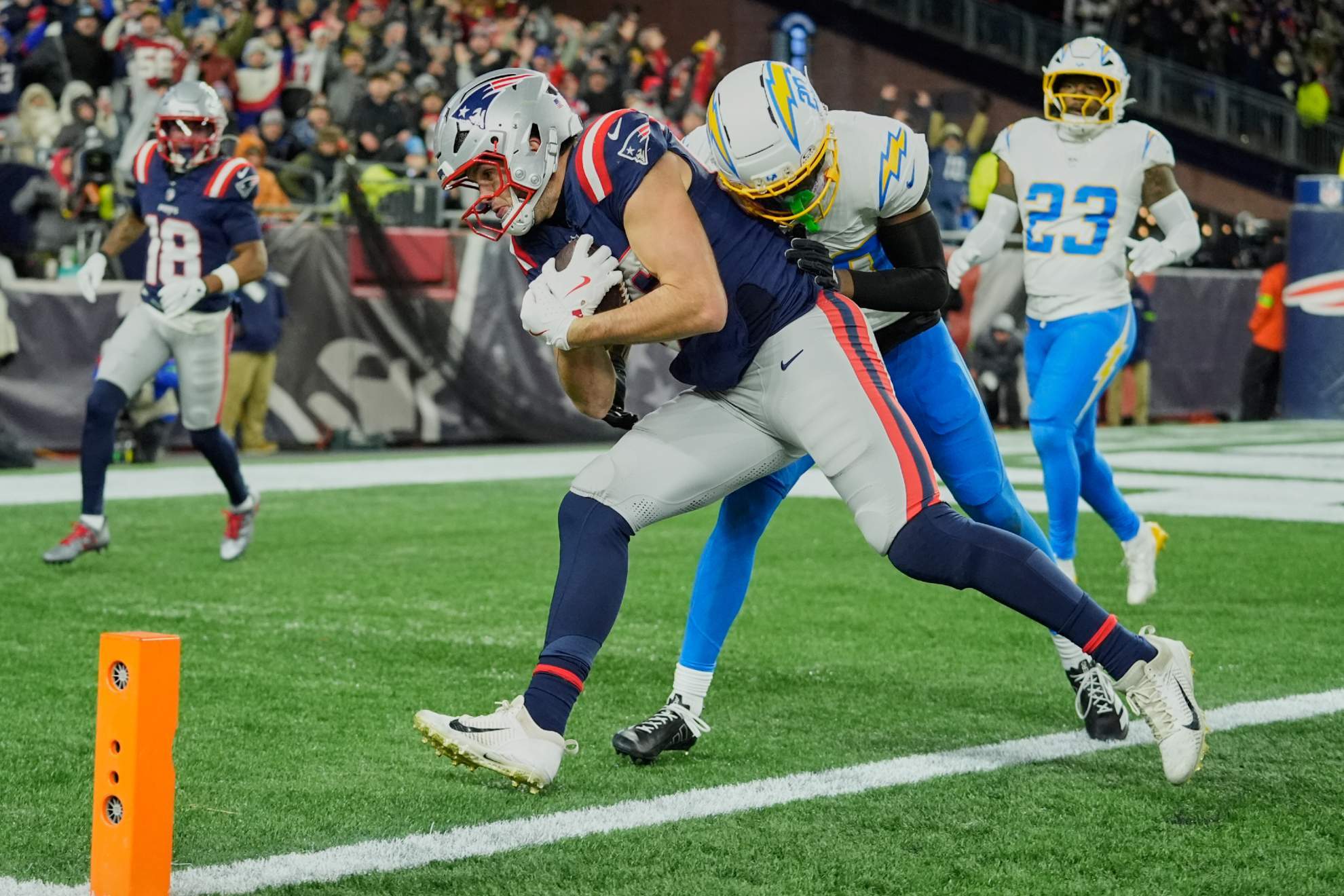 New England advanced to the Divisional Round after a dominant Wild Card win over the Chargers.