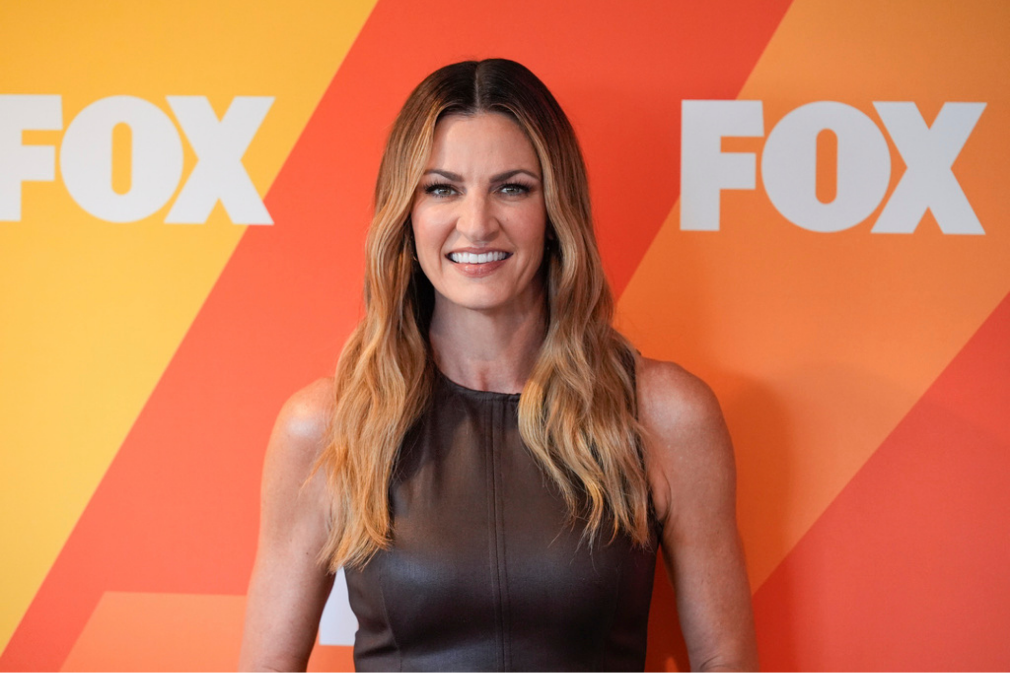 Erin Andrews arrives at the FOX fall press day