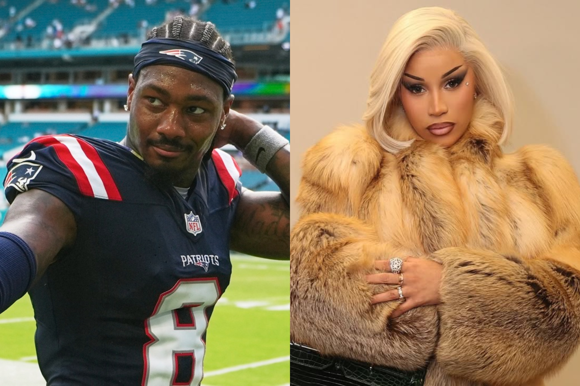 Stefon Diggs' girlfriend Cardi B defended the Patriots from fan criticism about having an "easy schedule."
