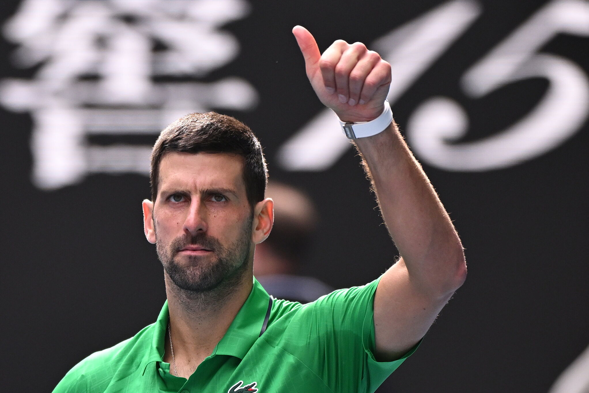 Novak Djokovic at the 2026 Australian Open