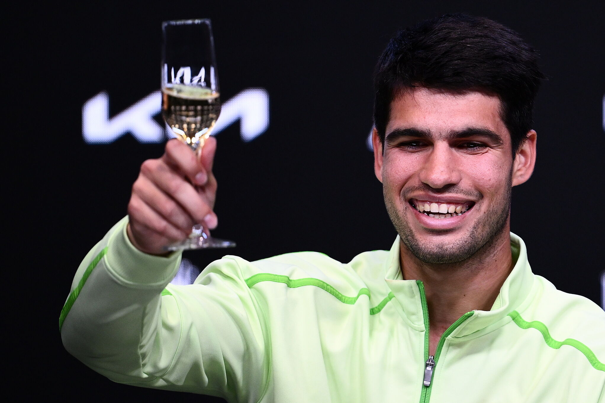 Carlos Alcaraz after winning the 2026 Australian Open