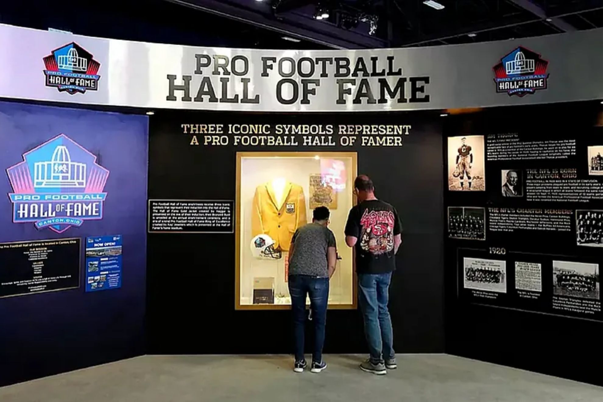 The Pro Football Hall of Fame recognizes the game's most iconic figures
