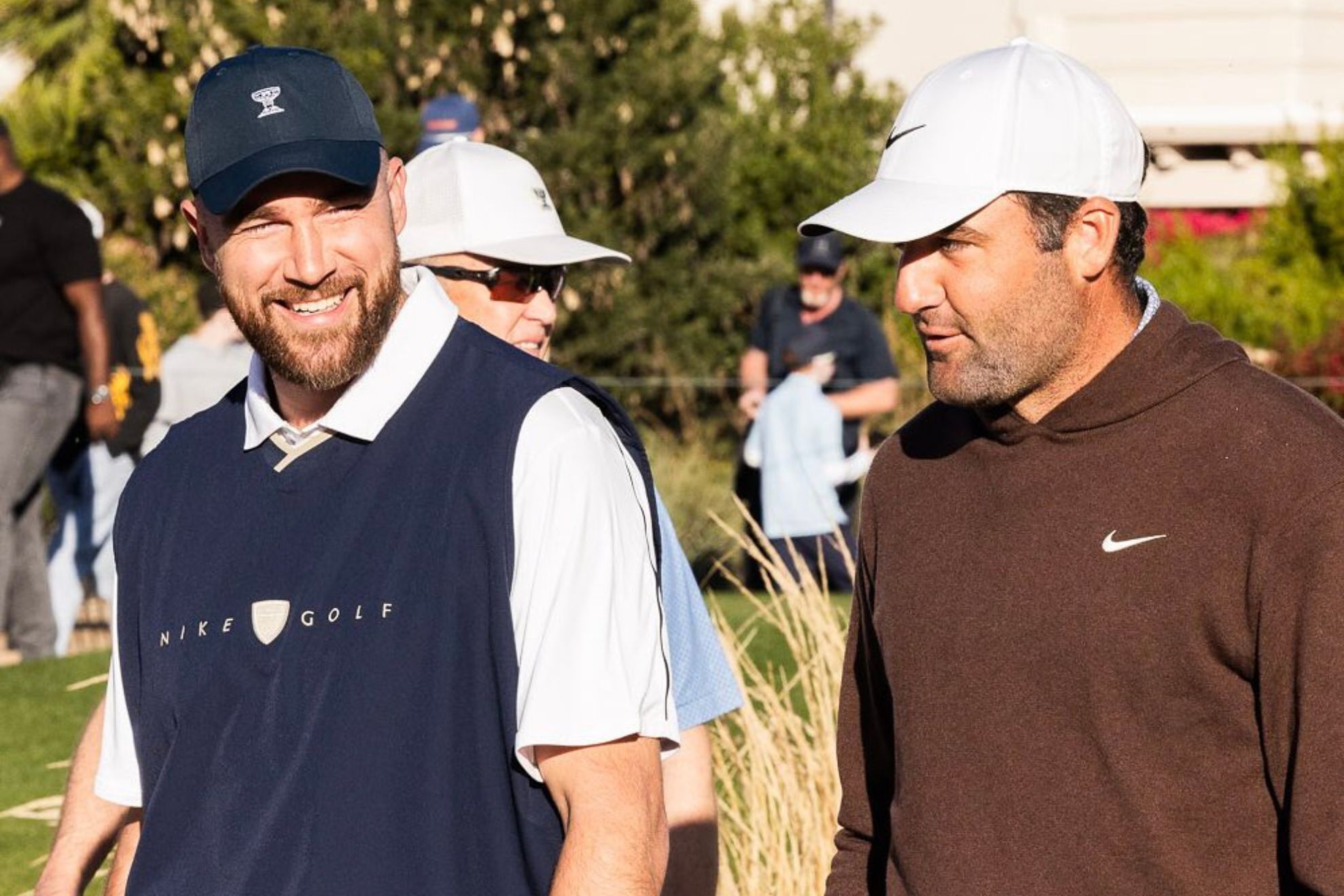 Travis Kelce plays the WM Phoenix Open Pro-Am, but Scottie Scheffler's son steals the spotlight