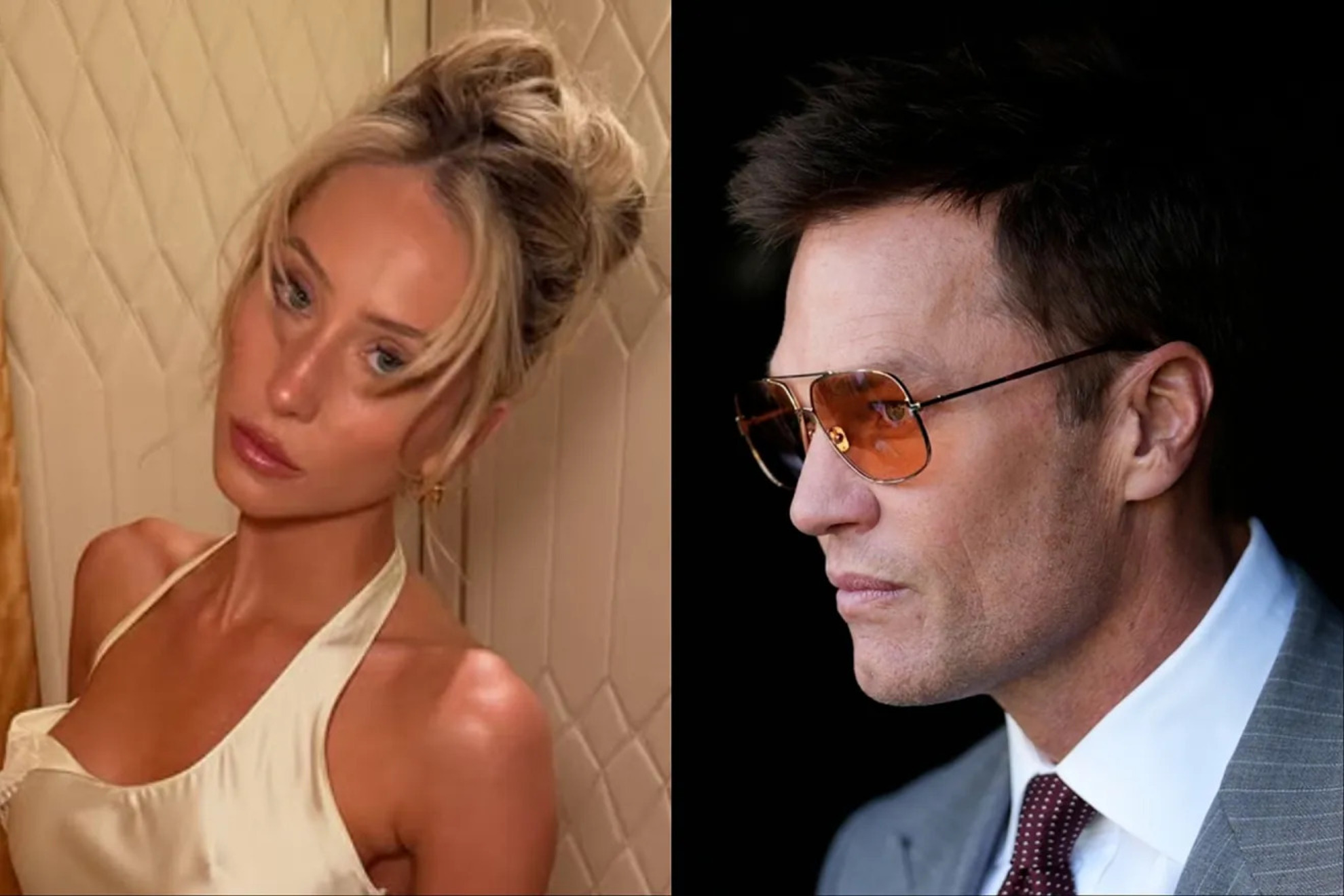 Alix Earle and Tom Brady