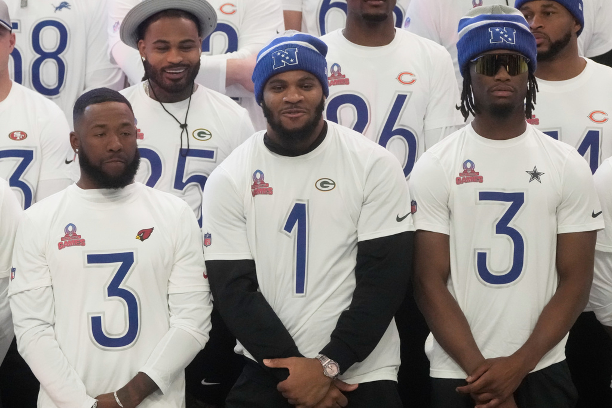 Budda Baker, Micah Parsons and George Pickens