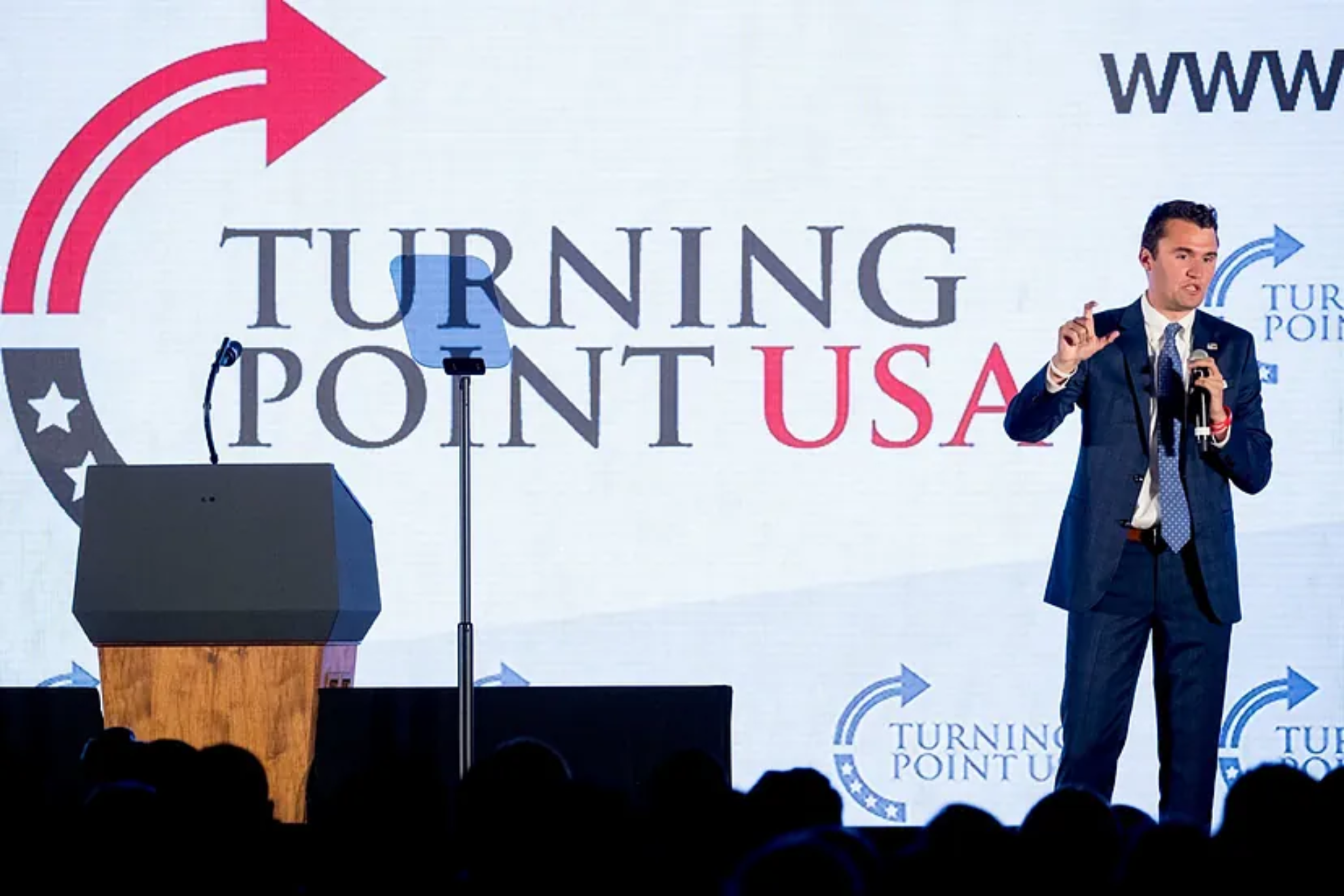 The late Charlie Kirk's organization, Turning Point USA, hosted its own halftime show during the Super Bowl