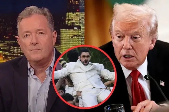 Piers Morganand Donald Trump.