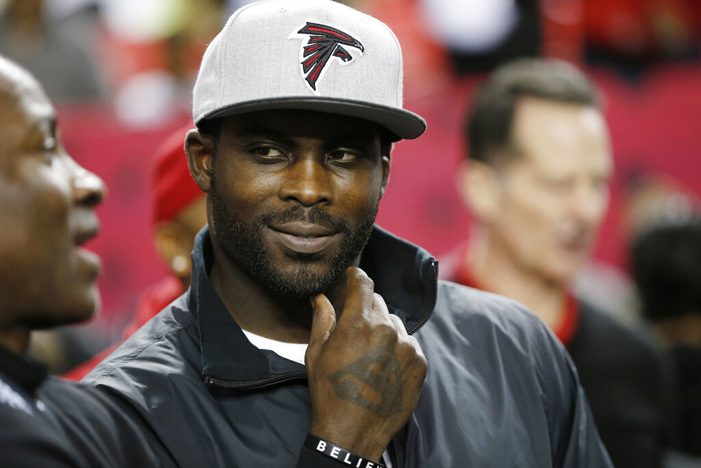 Michael Vick in his days with Atlanta
