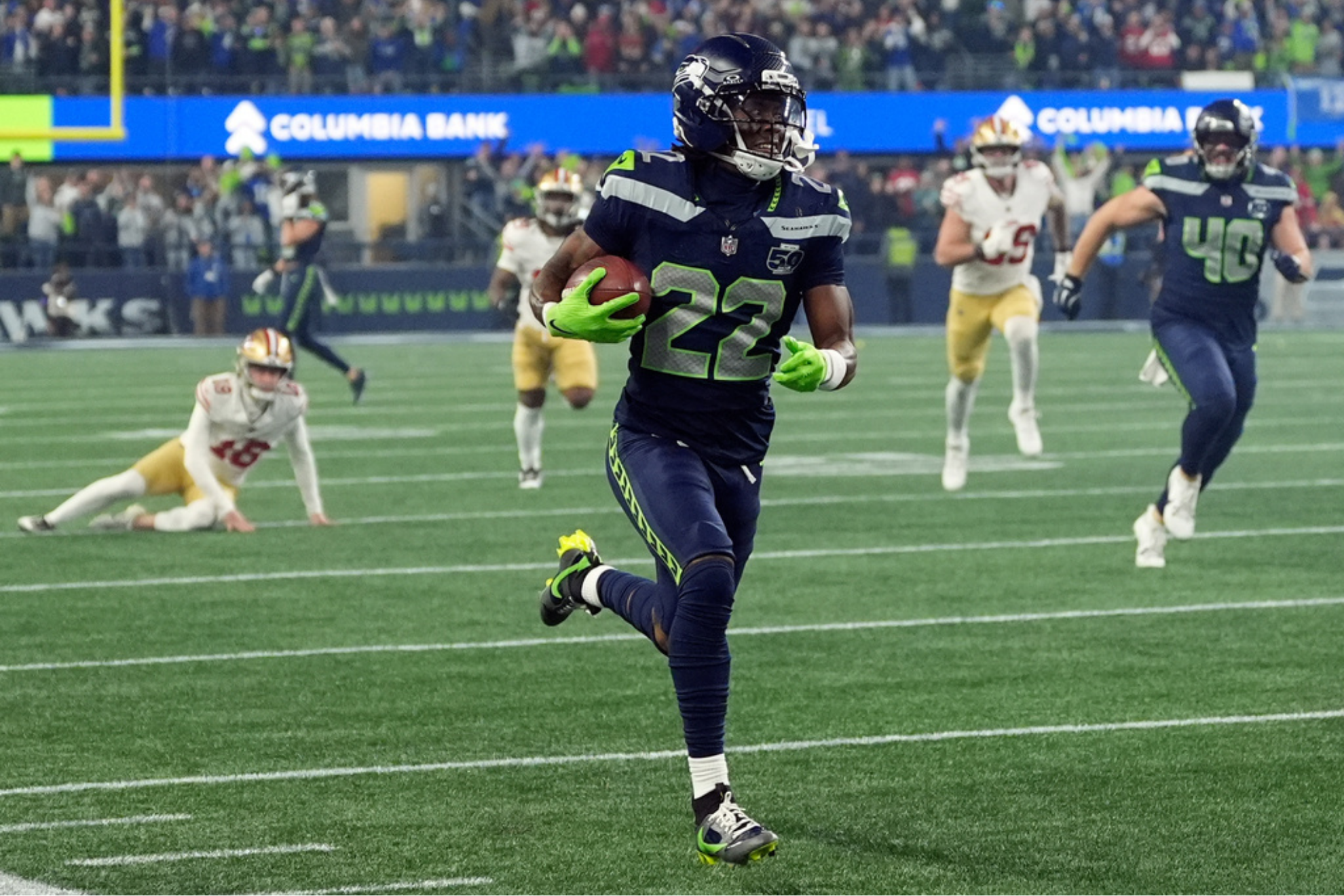 Seattle Seahawks wide receiver Rashid Shaheed
