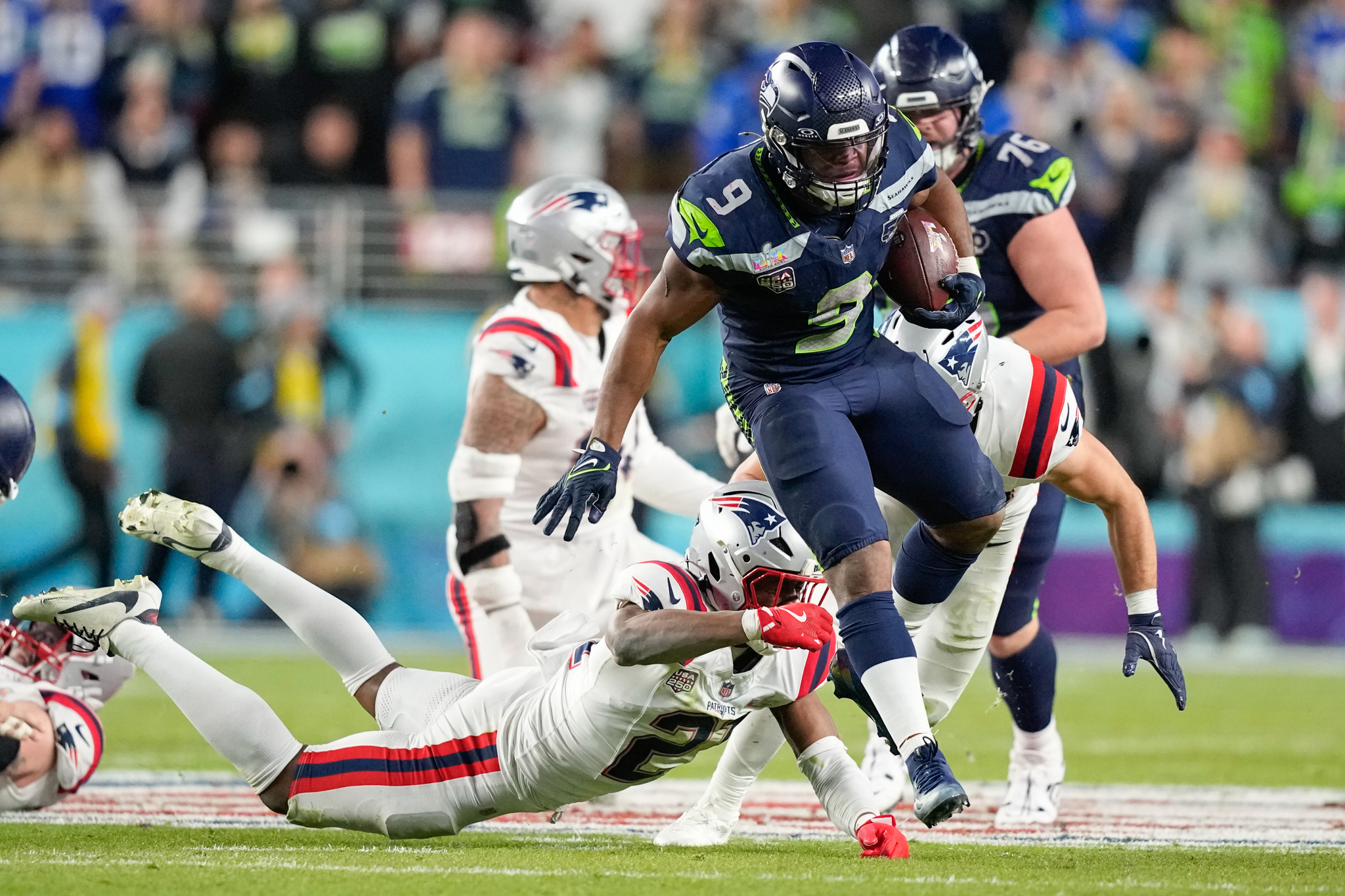 Kenneth Walker joined the Kansas City Chiefs after winning the Super Bowl with the Seattle Seahawks