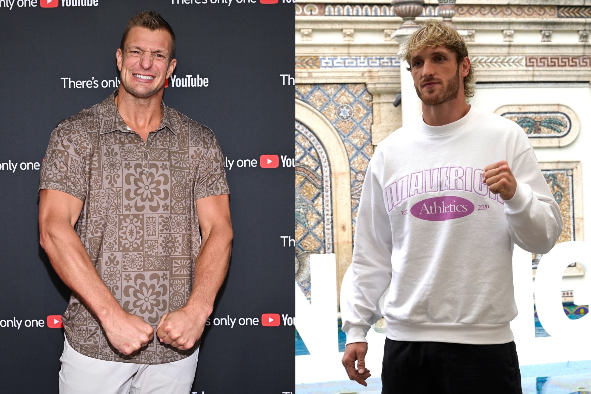 Rob Gronkowski is not intimidated by the YouTuber-turned-wrestler.