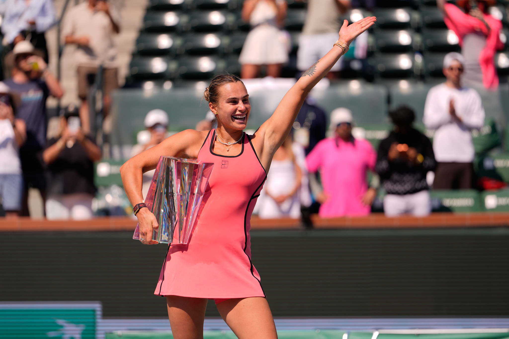 aryna sabalenka red dress Photo: Aryna Sabalenka Wins The US Open Women's Singels Tennis Championship  - NYP20240907305