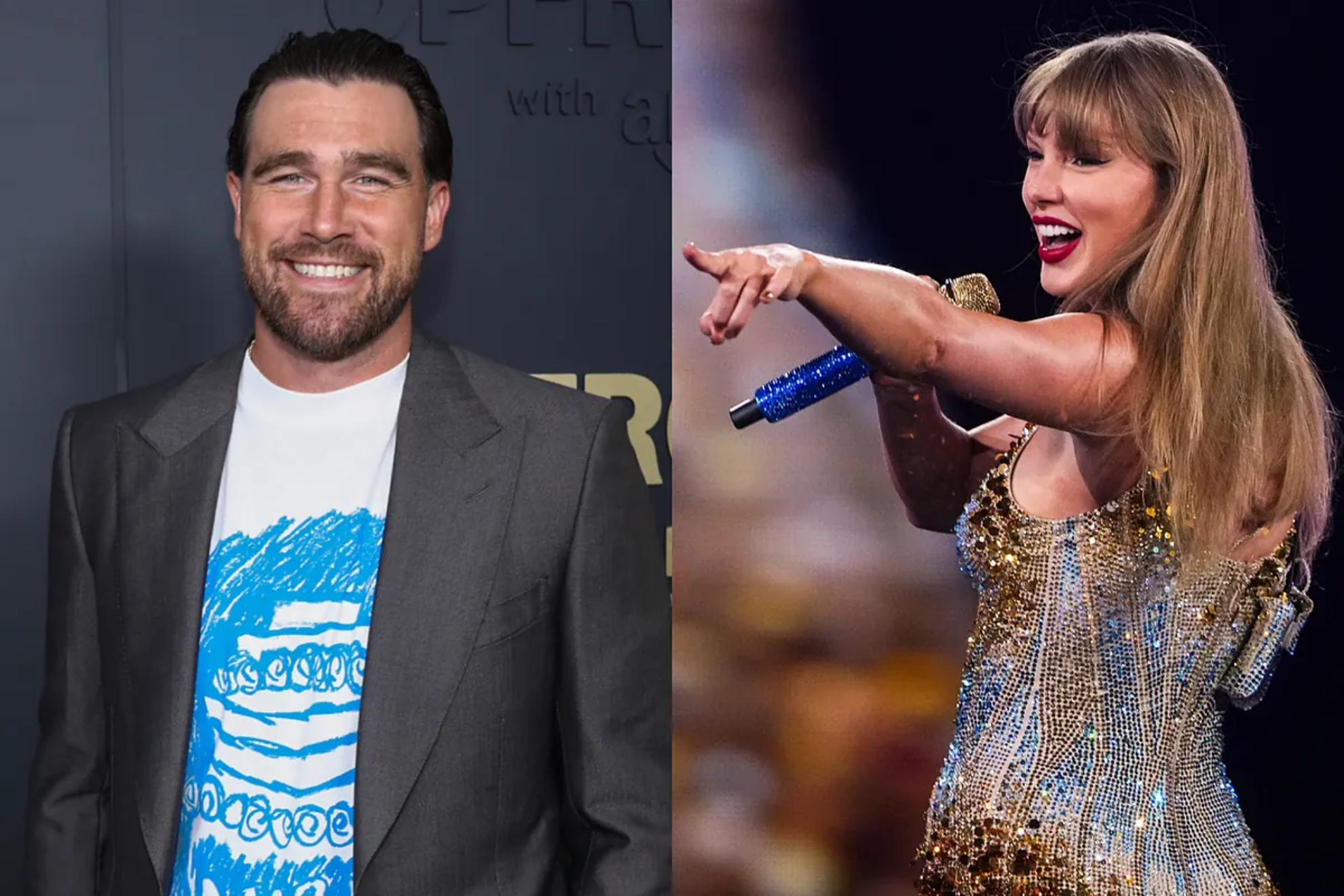 Travis Kelce and Taylor Swift attended an Oscars afterparty