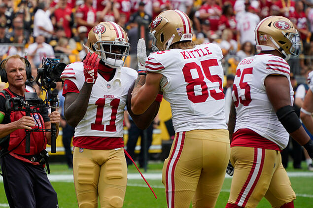 Brandon Aiyuk and George Kittle were teammates and friends on the San Francisco 49ers.