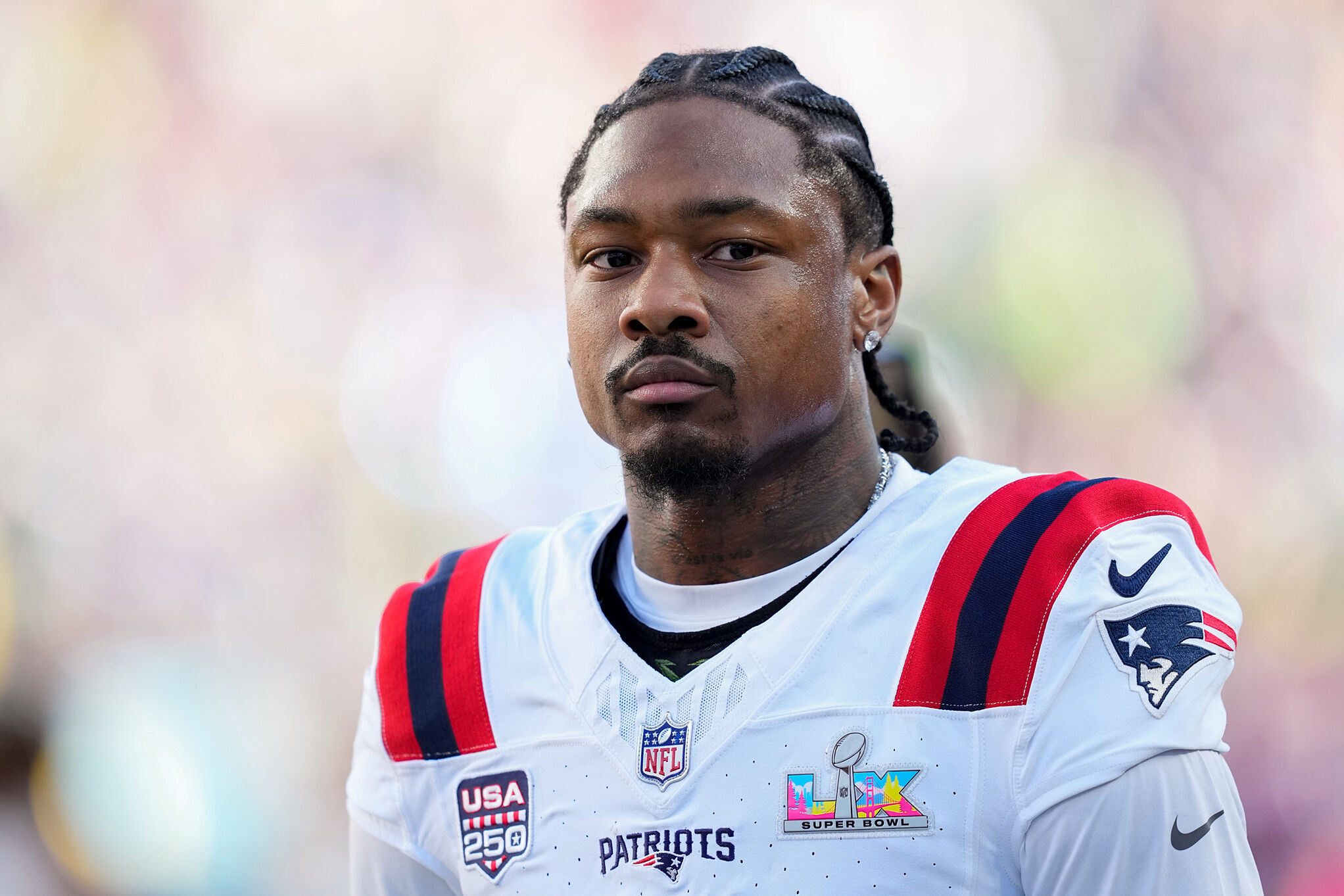 Stefon Diggs with the Patriots.