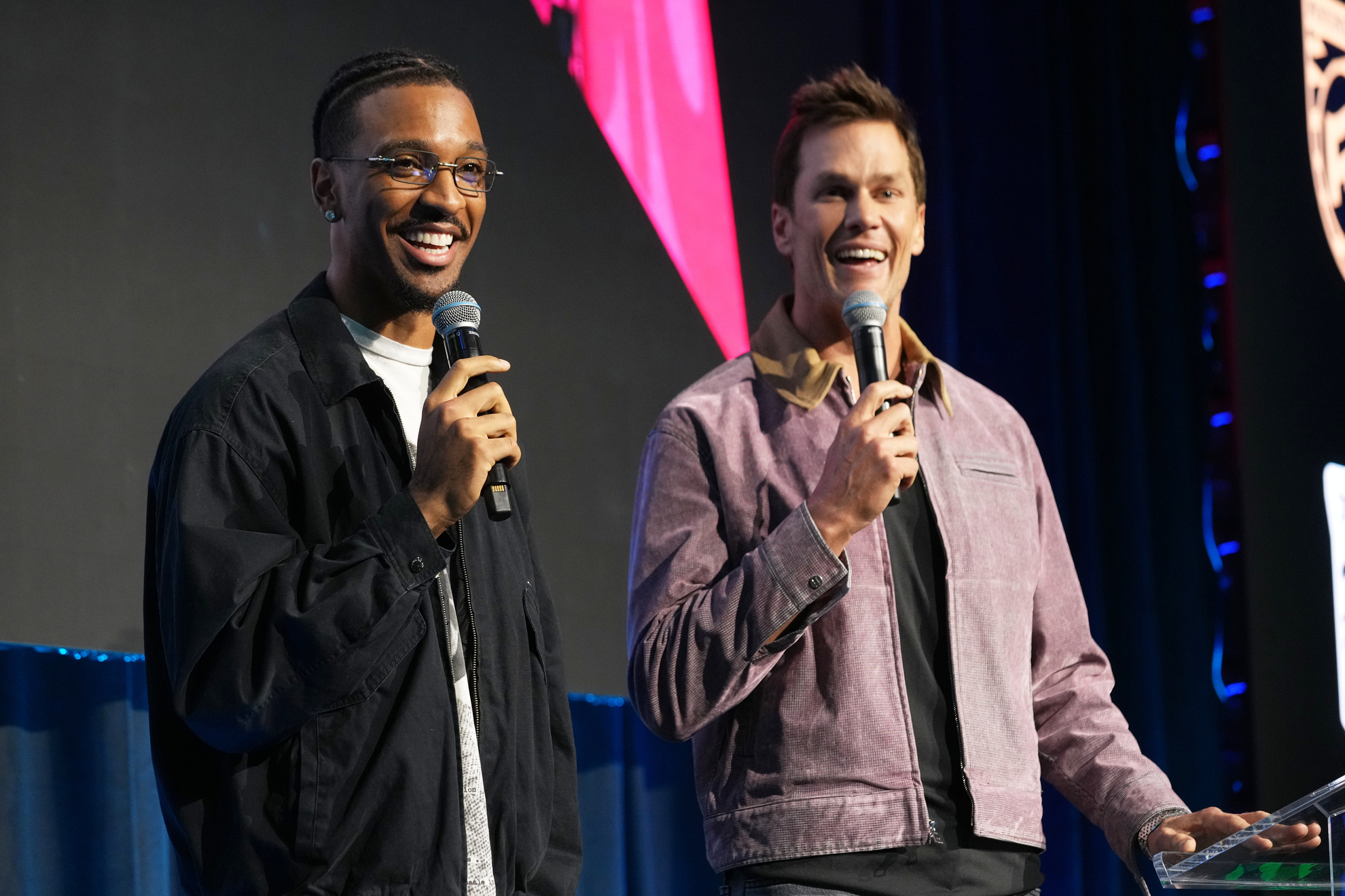 Jayden Daniels and Tom Brady