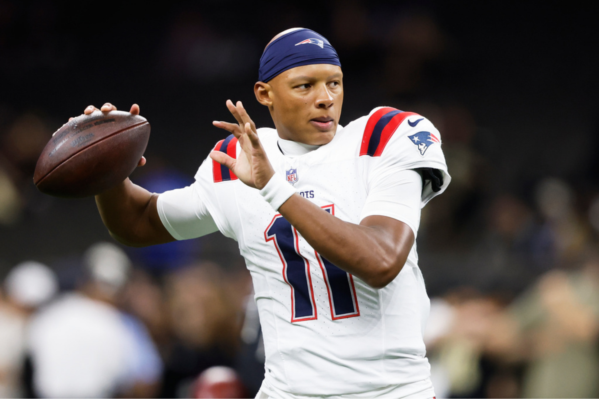 New England Patriots quarterback Josh Dobbs