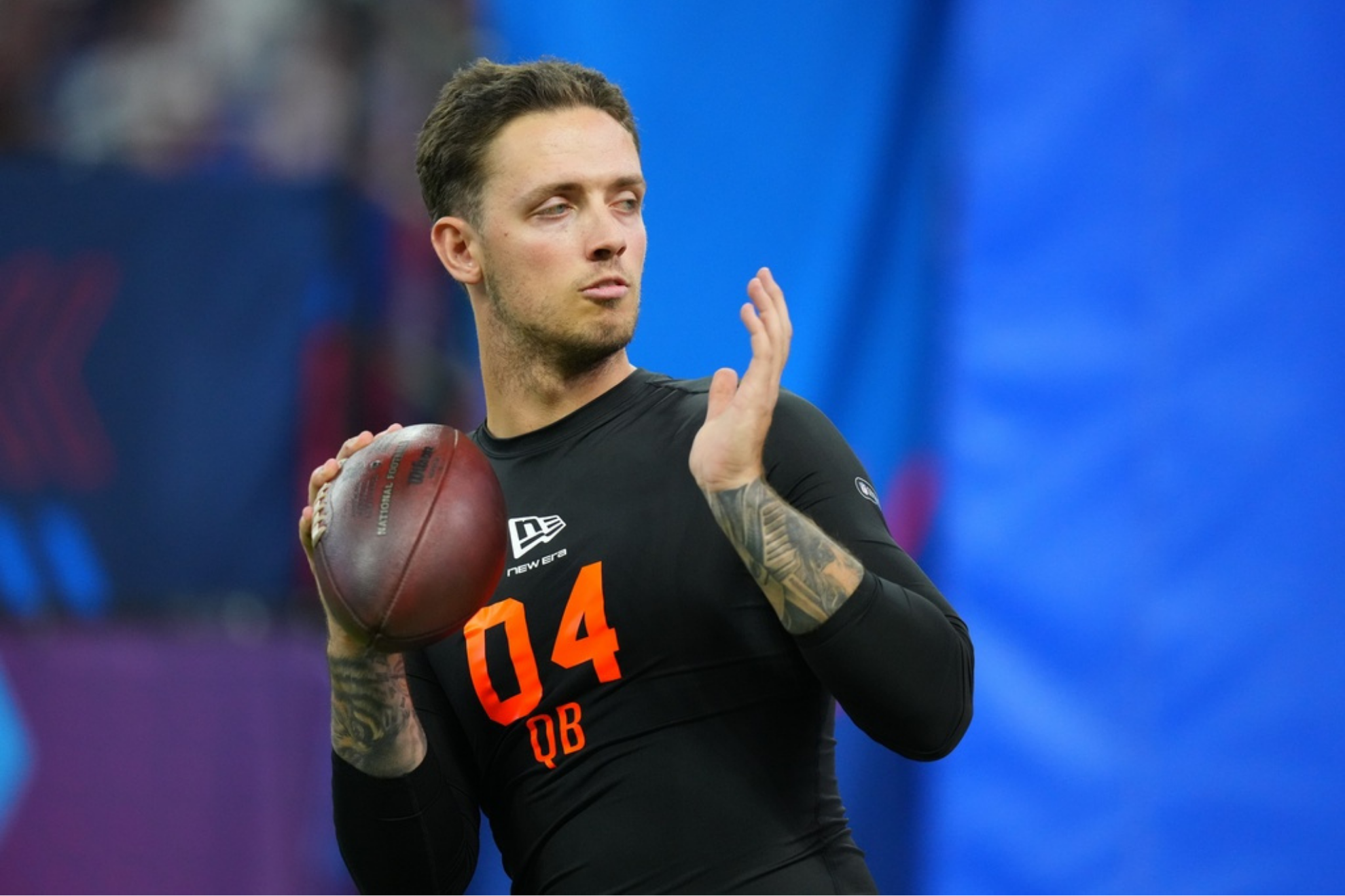 Miami quarterback Carson Beck