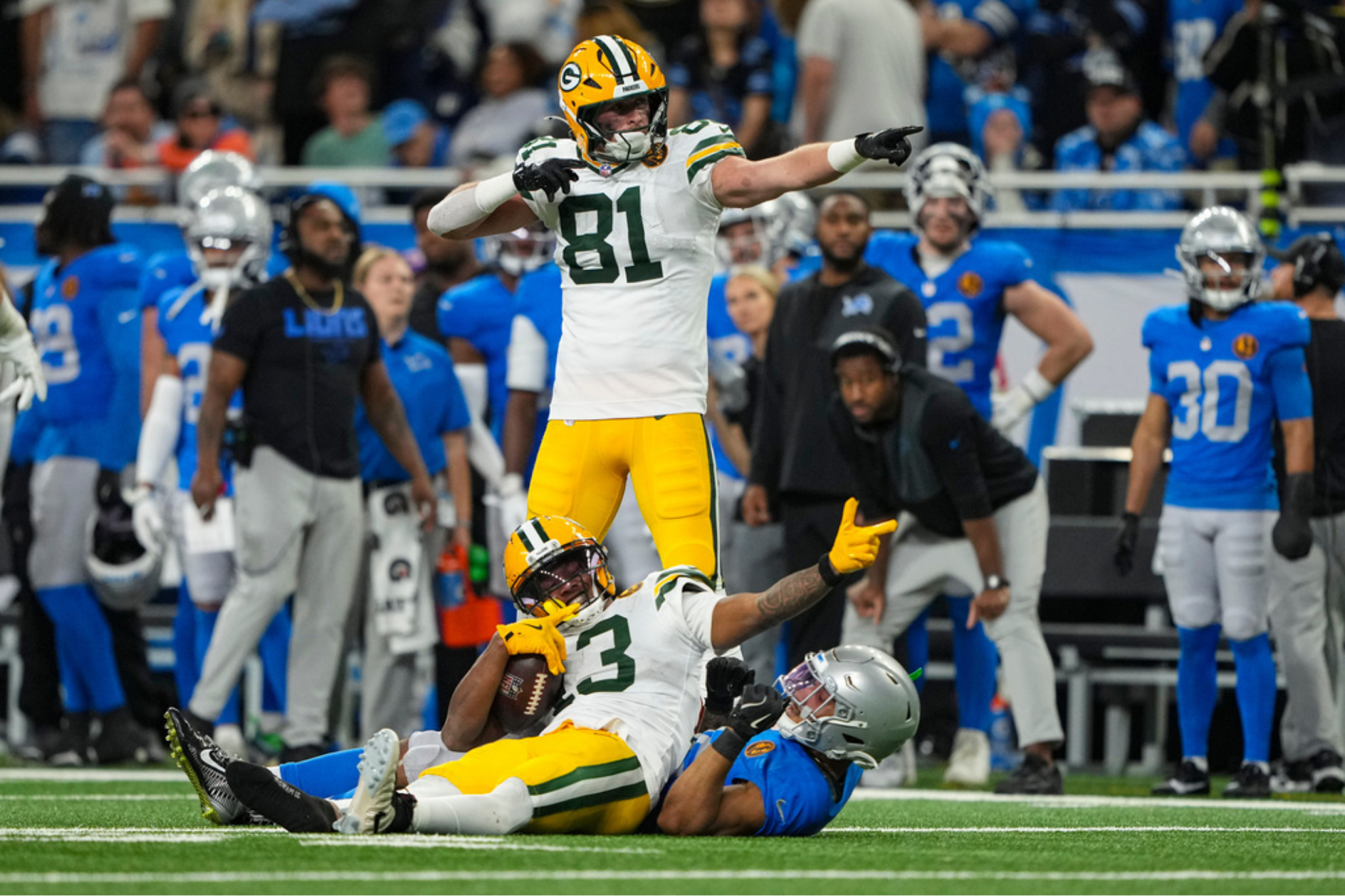 Green Bay Packers wide receiver Dontayvion Wicks